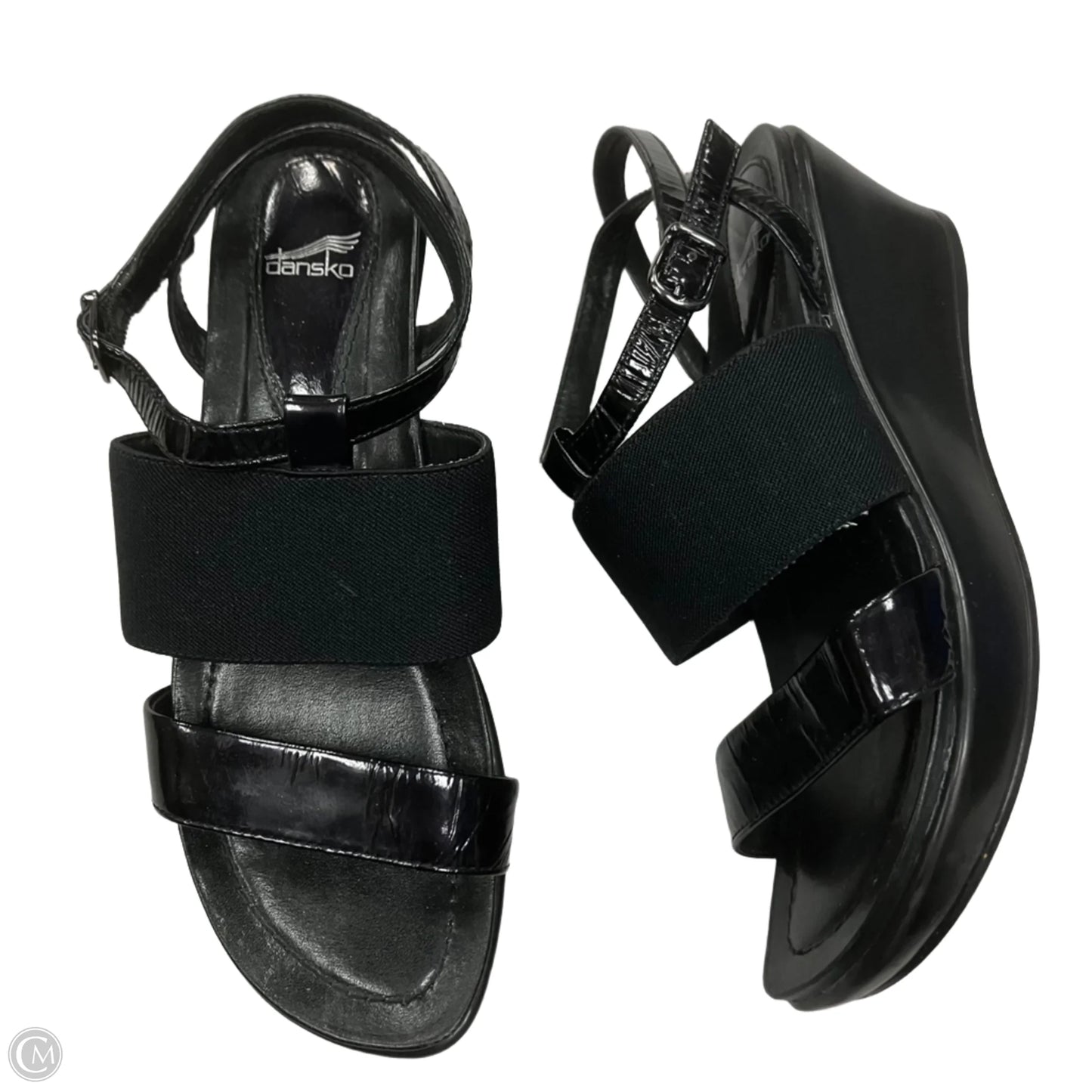 Sandals Heels Platform By Dansko In Black, Size: 6.5