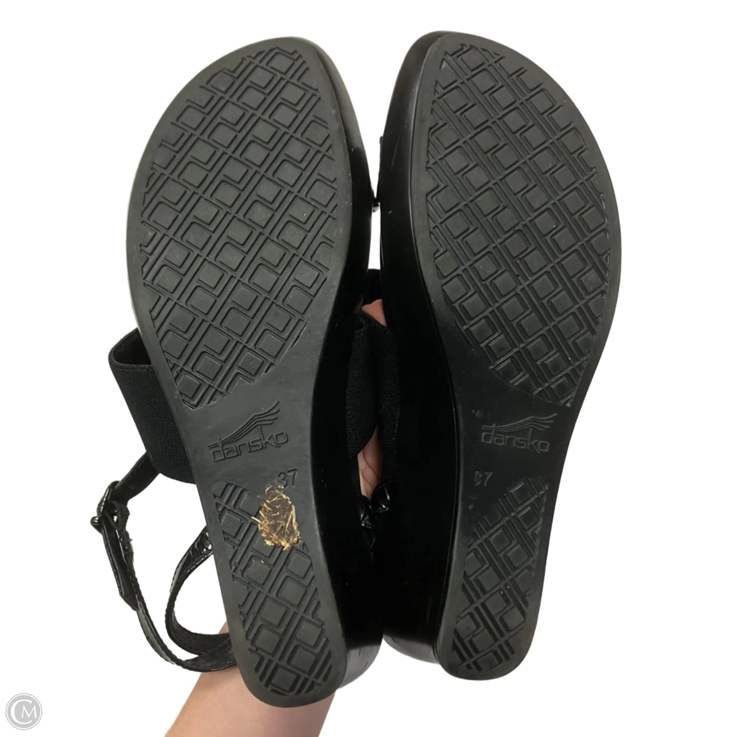 Sandals Heels Platform By Dansko In Black, Size: 6.5