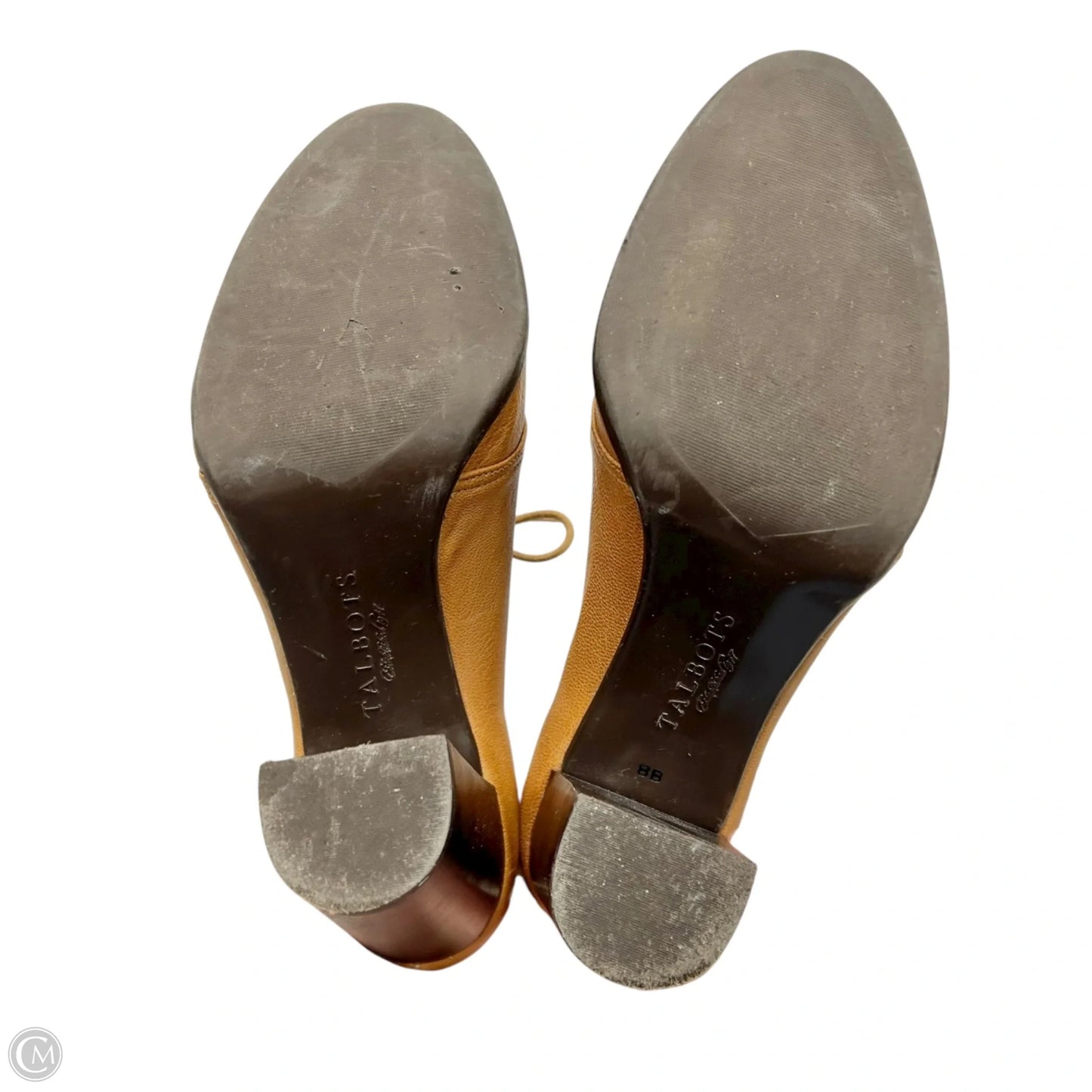 Boots Leather By Talbots In Tan, Size: 8