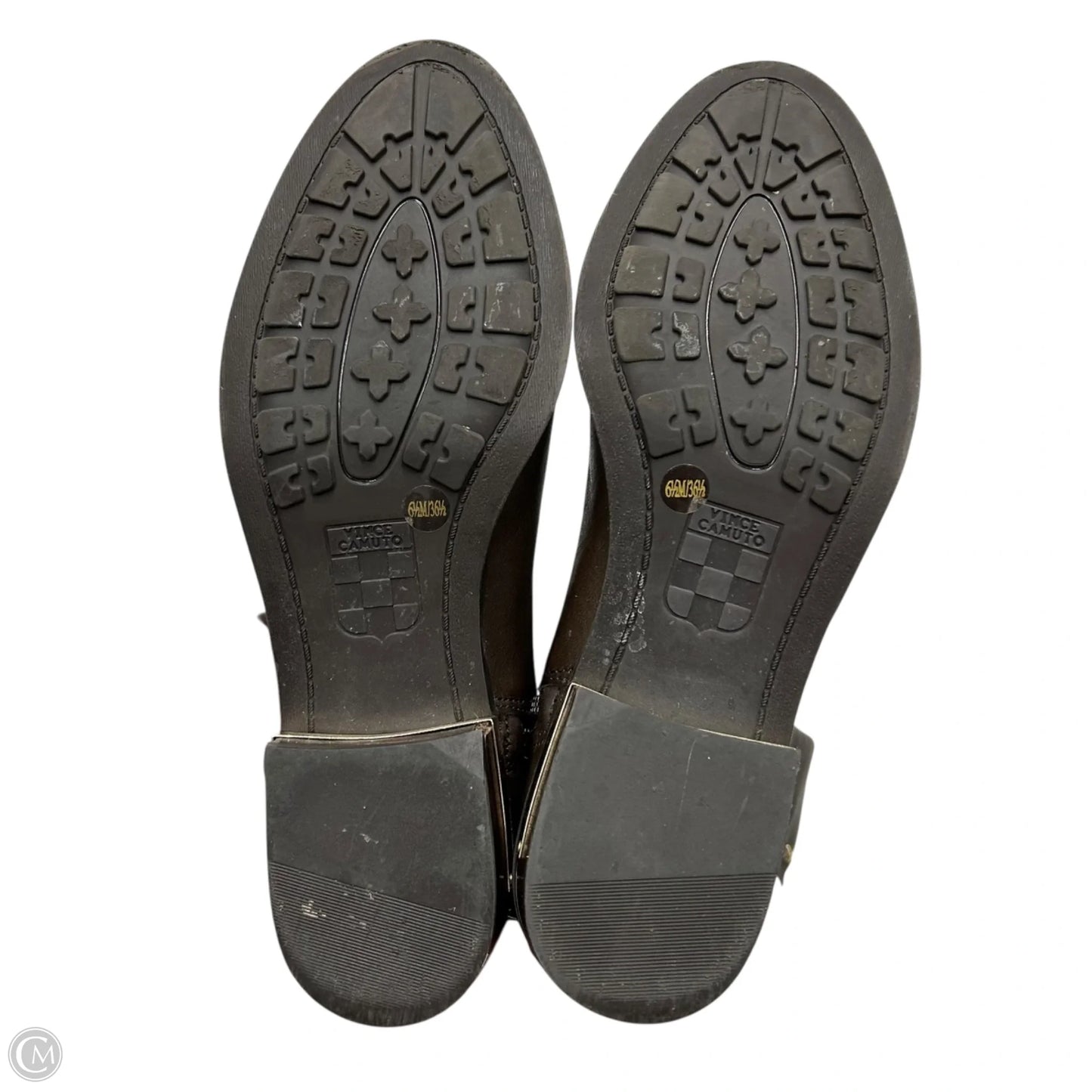 Boots Leather By Vince Camuto In Brown, Size: 6.5