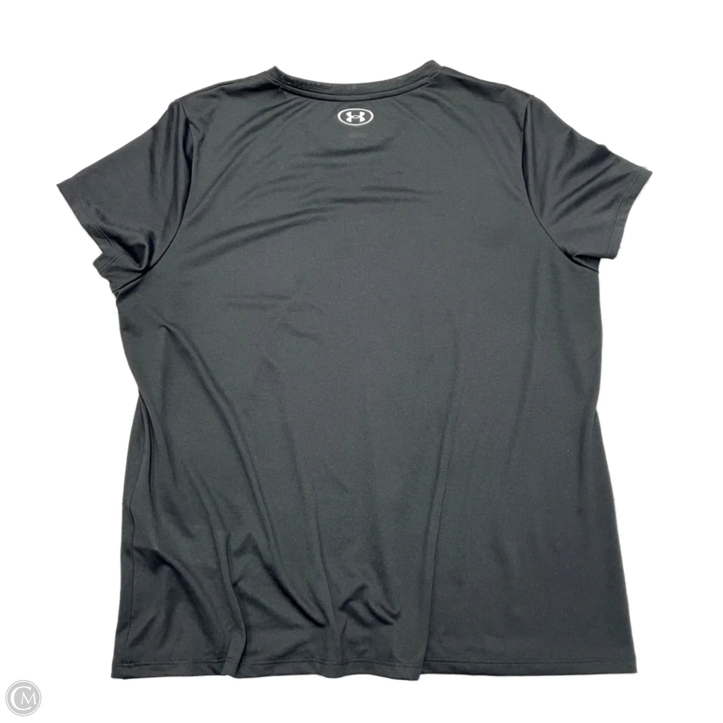 Athletic Top Short Sleeve By Under Armour In Black, Size: 2x