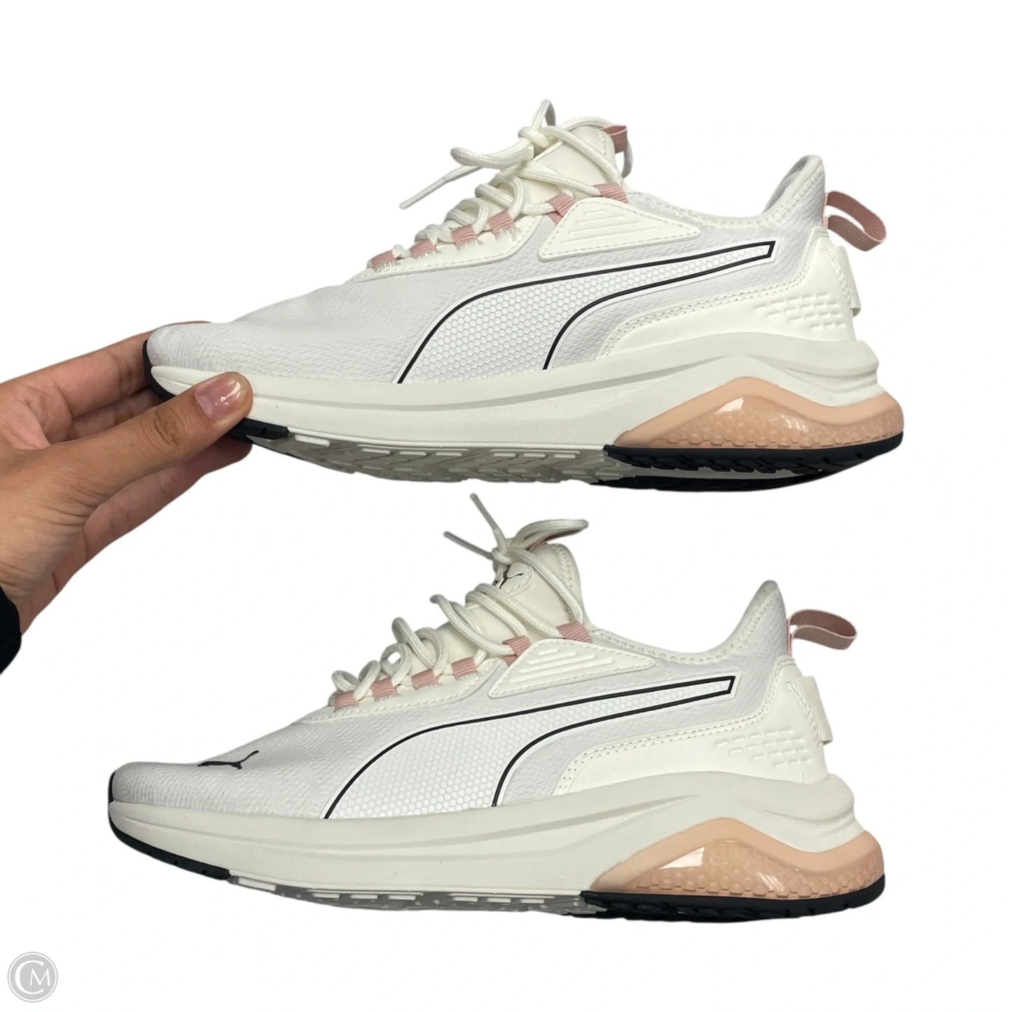 Shoes Athletic By Puma In Pink & White, Size: 9