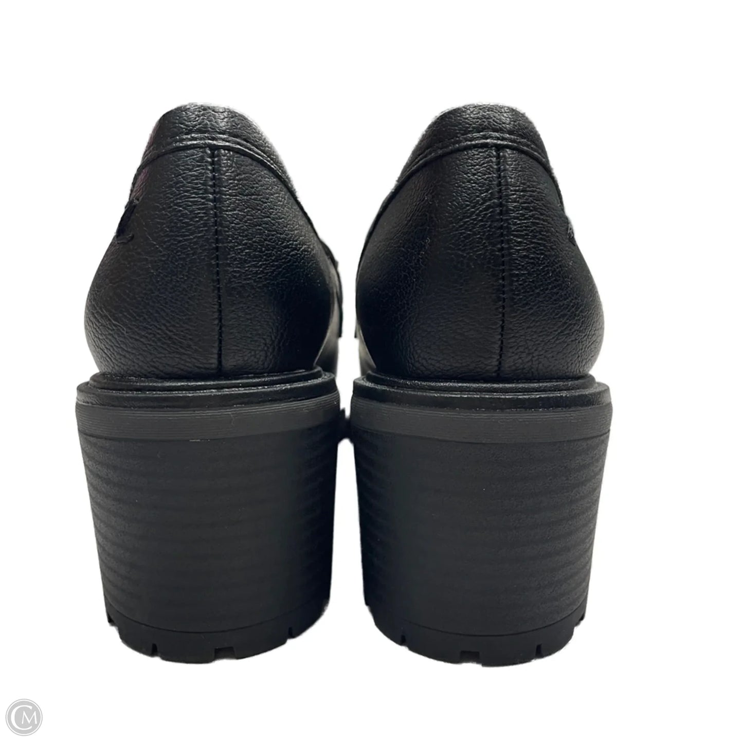 Shoes Heels Block By Zodiac In Black & Gold, Size: 6