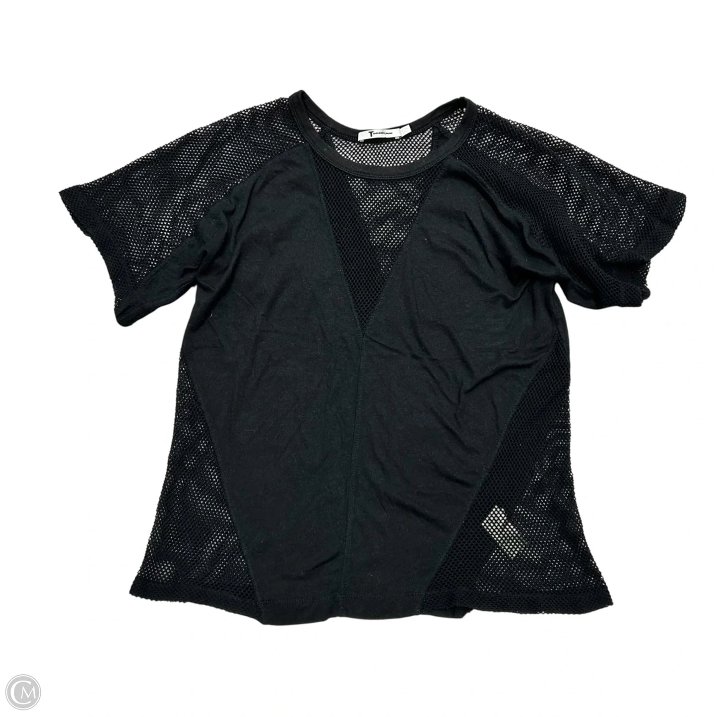 Top Short Sleeve Luxury Designer By Alexander Wang In Black, Size: Xs