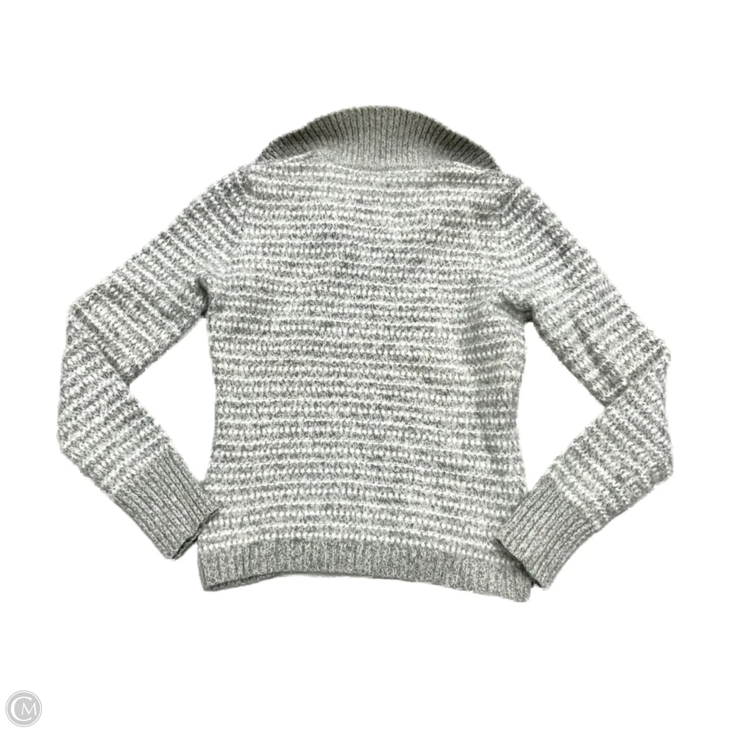 Sweater By Ann Taylor In Grey & White, Size: S