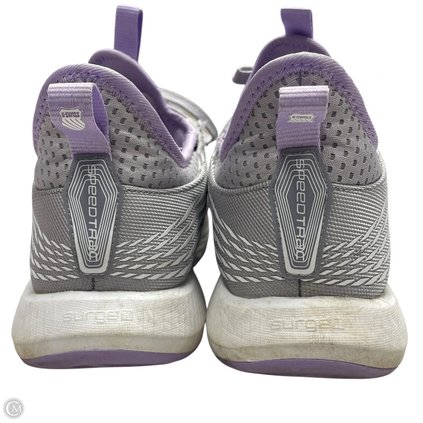 Shoes Athletic By K Swiss In Grey & Purple, Size: 11