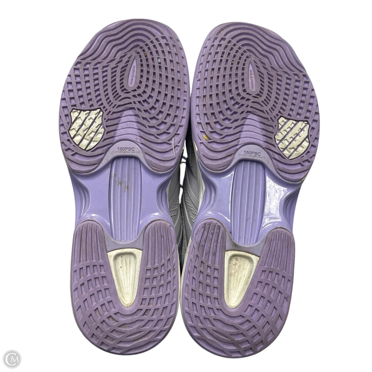 Shoes Athletic By K Swiss In Grey & Purple, Size: 11