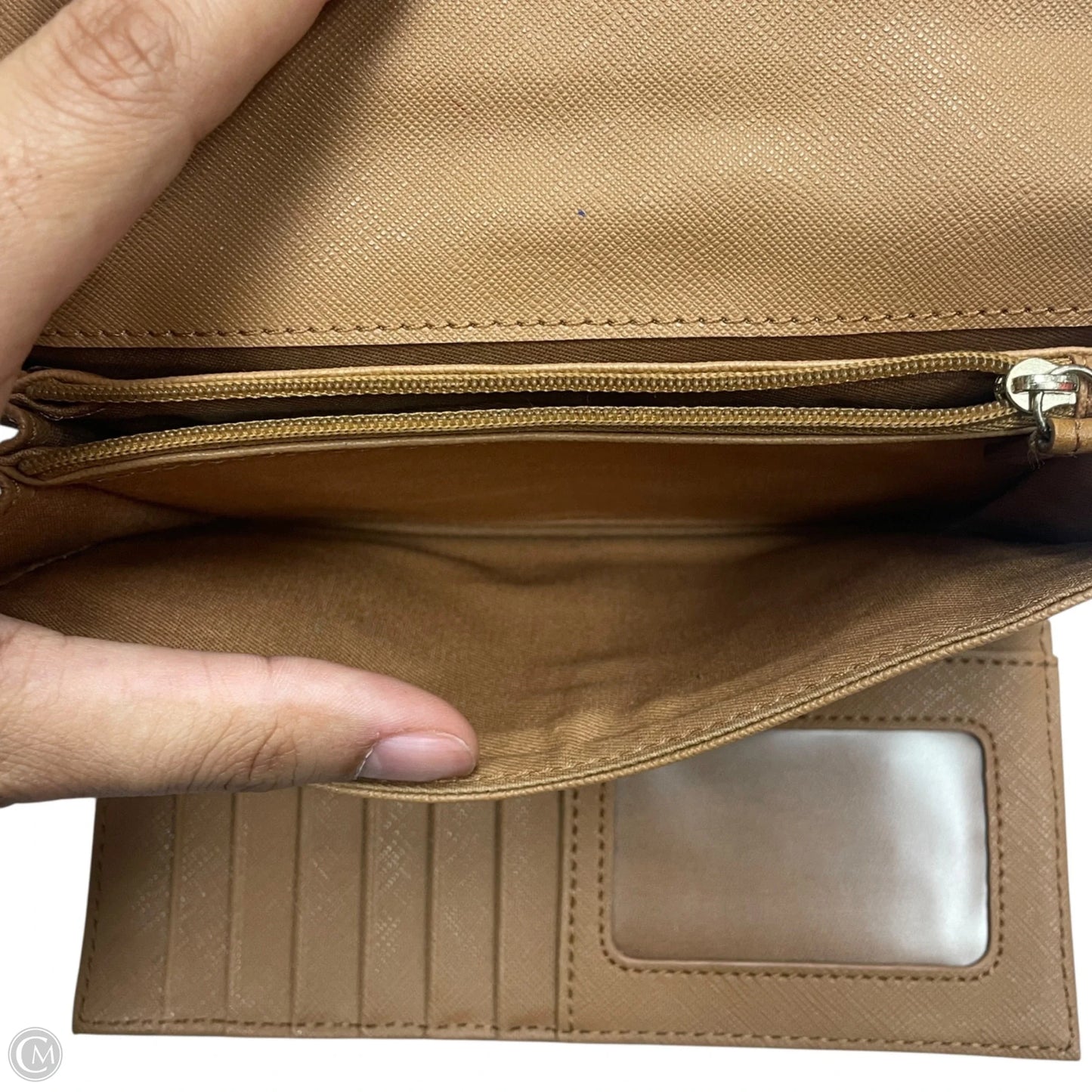 Wallet Leather By Fossil, Size: Medium