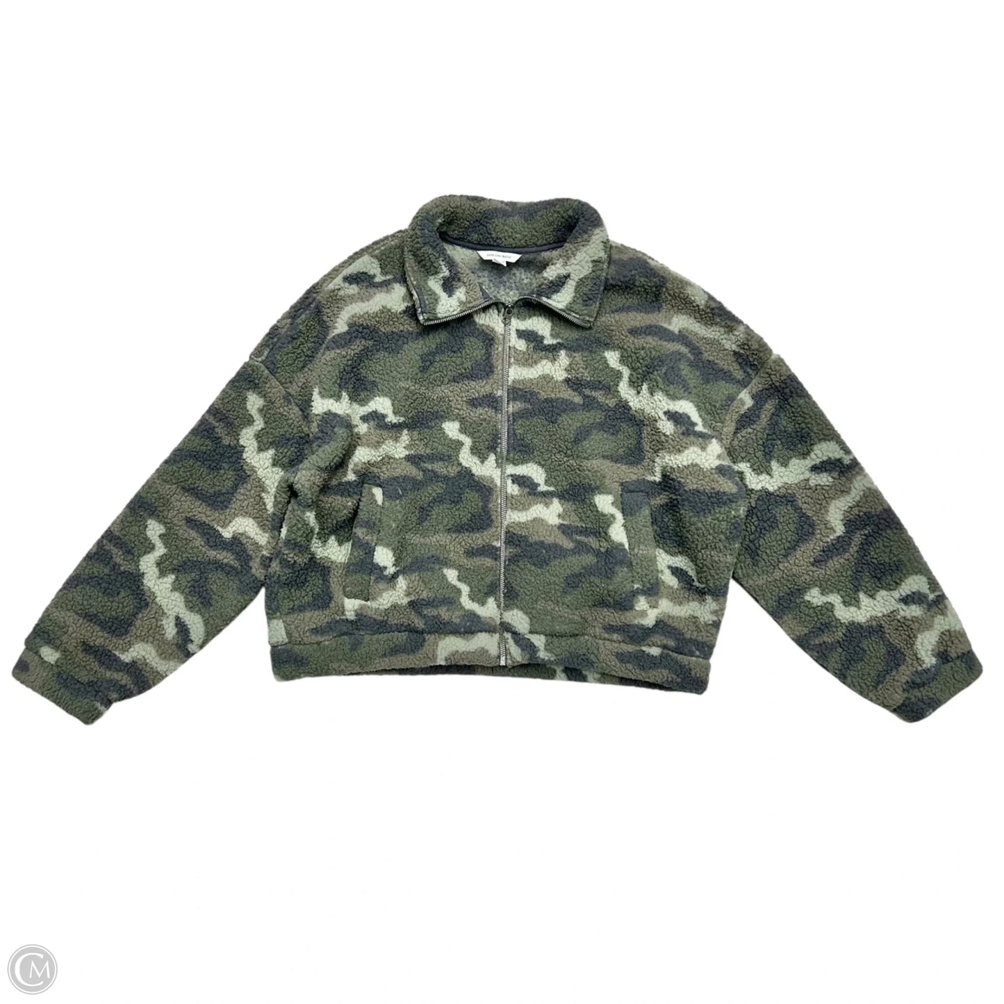 Jacket Faux Fur & Sherpa By American Eagle In Camouflage Print, Size: Xl