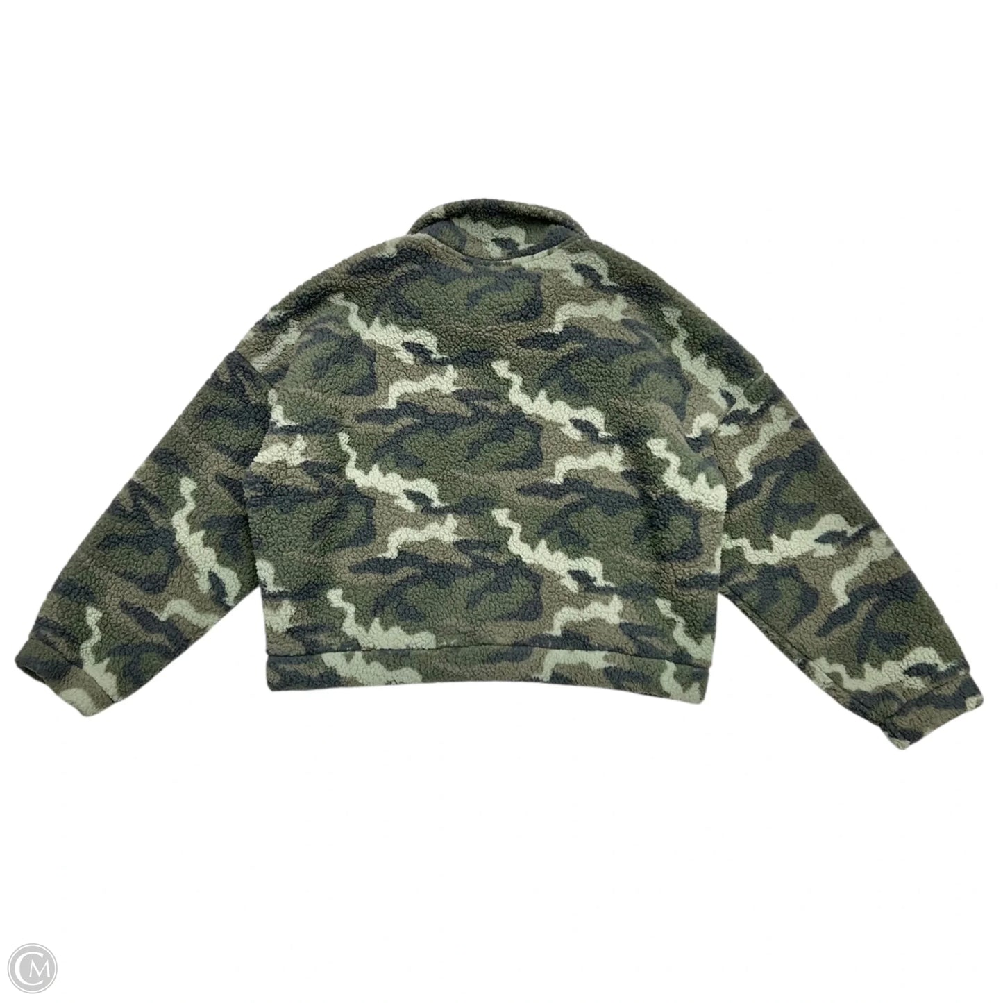 Jacket Faux Fur & Sherpa By American Eagle In Camouflage Print, Size: Xl