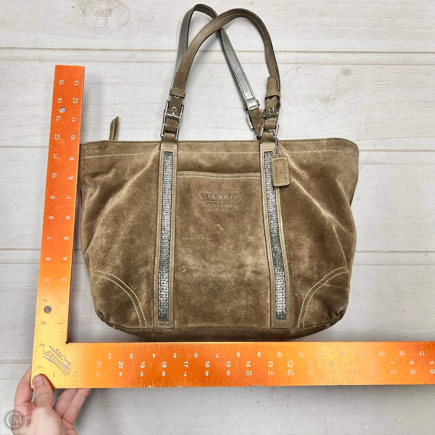 Handbag Designer By Coach, Size: Small