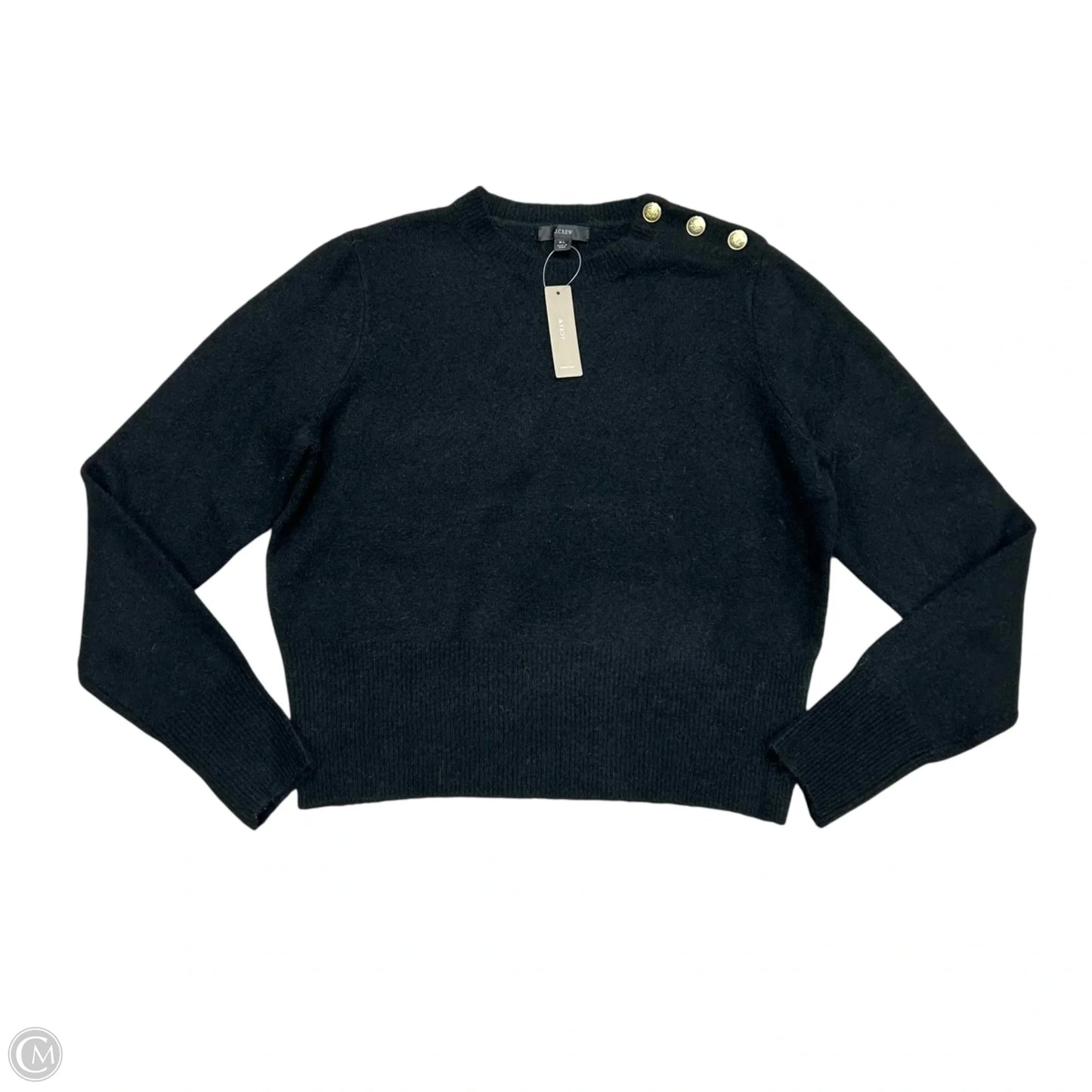 Sweater By J. Crew In Black & Gold, Size: Xl