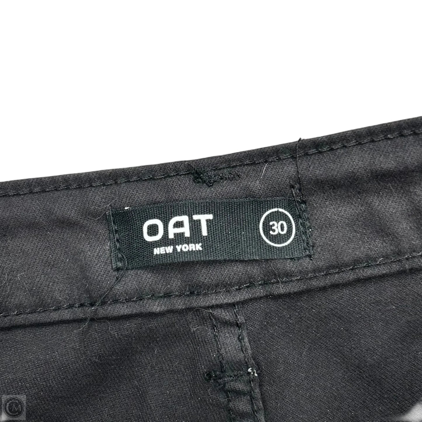 Jeans Wide Leg By Oat In Black Denim, Size: 10