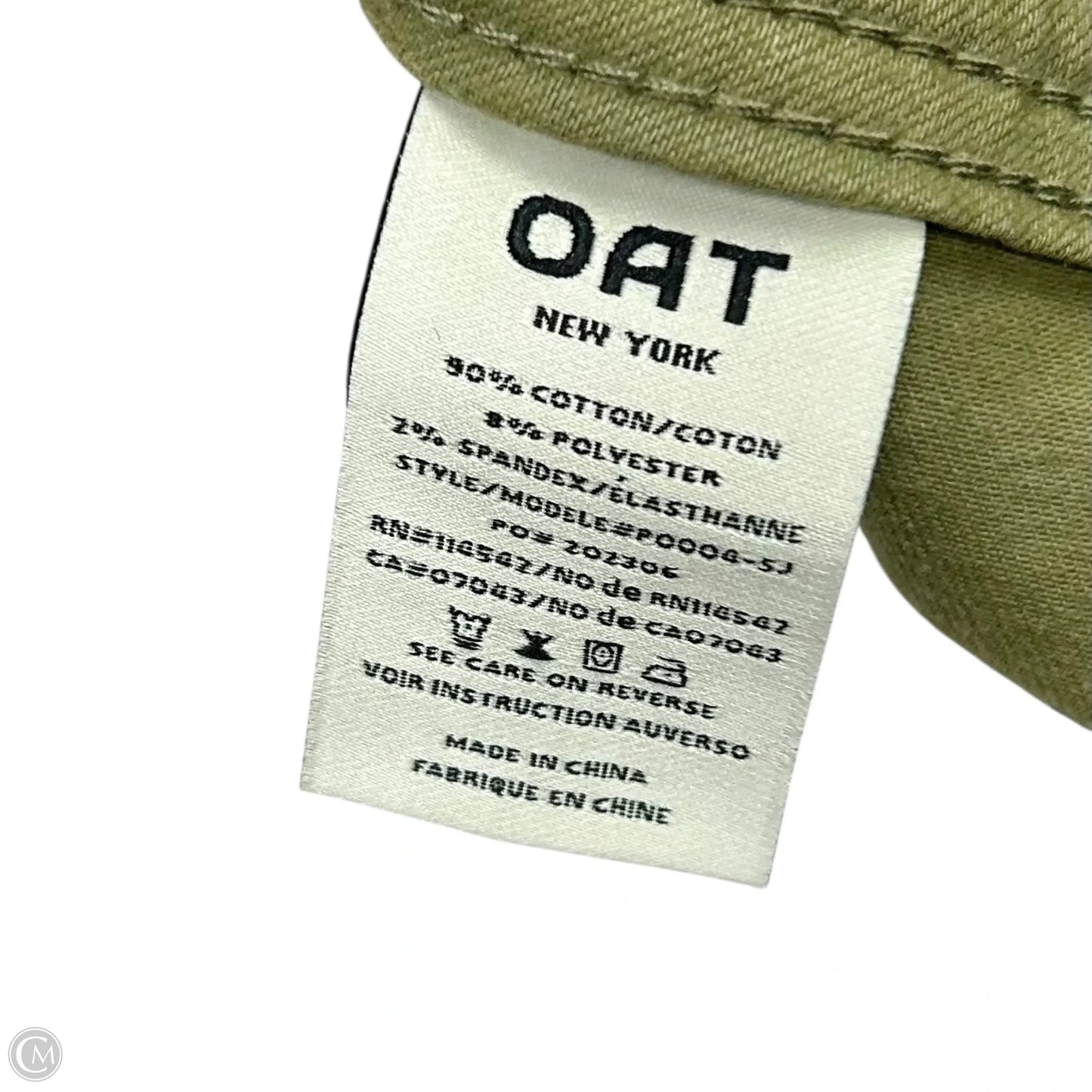 Jeans Wide Leg By Oat In Green Denim, Size: 10