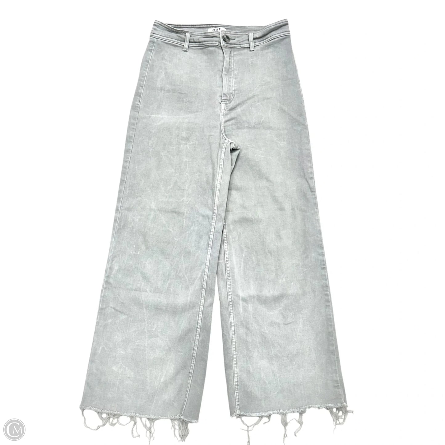 Jeans Wide Leg By Oat In Grey Denim, Size: 10