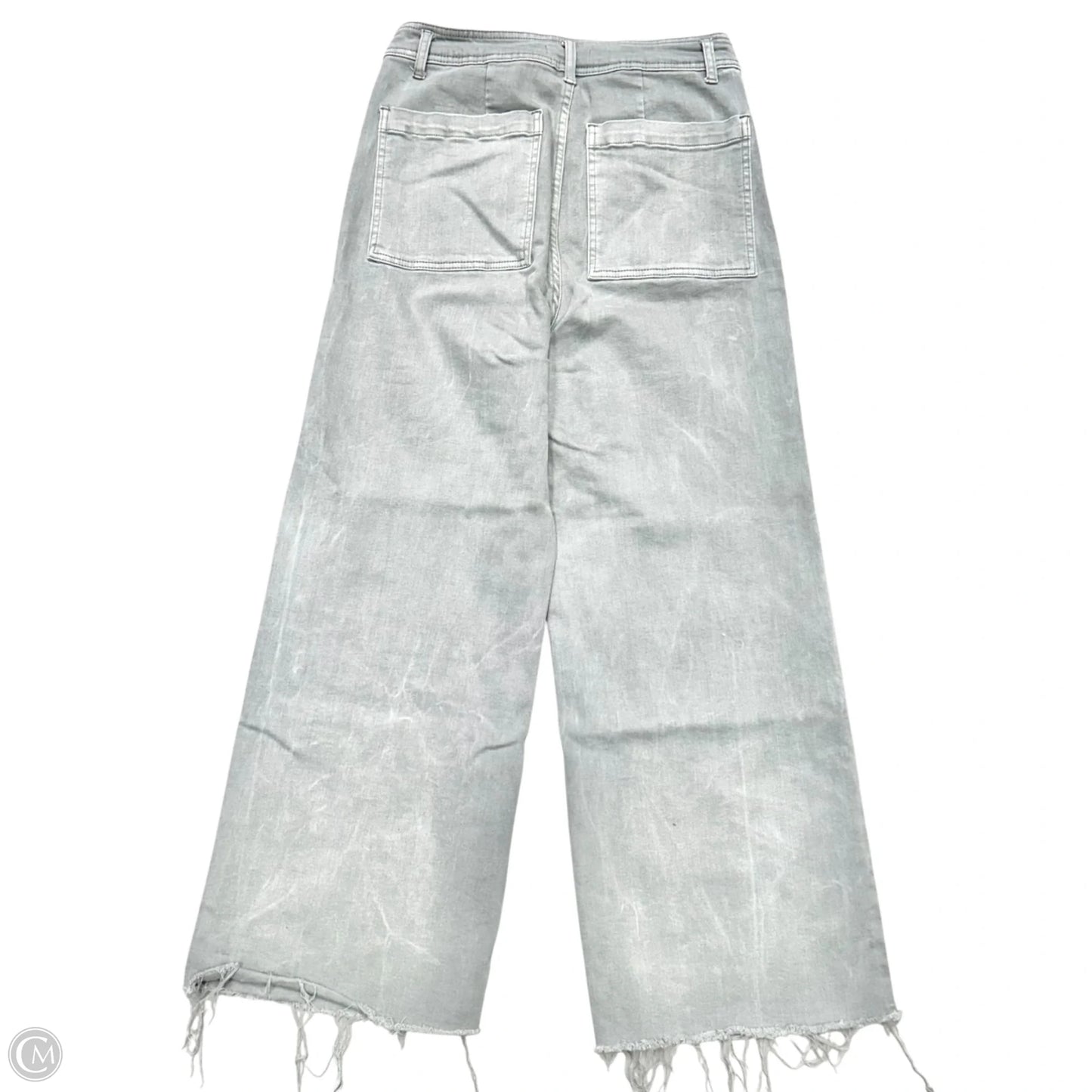 Jeans Wide Leg By Oat In Grey Denim, Size: 10