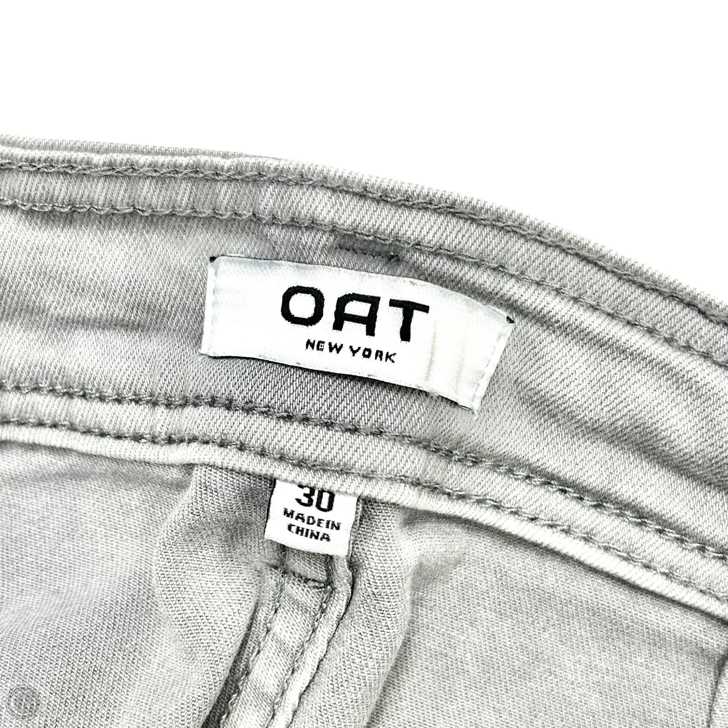 Jeans Wide Leg By Oat In Grey Denim, Size: 10