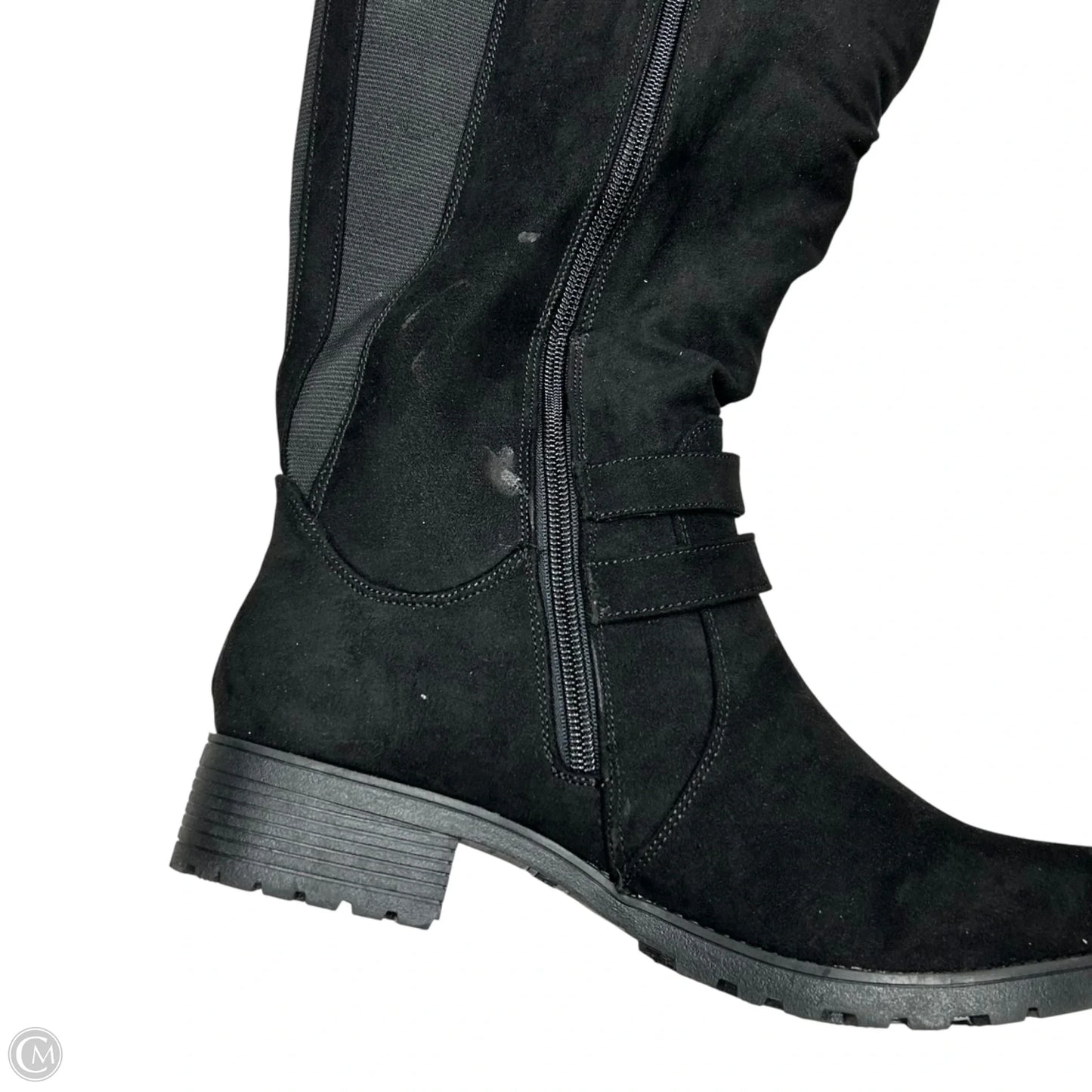 Boots Mid-calf Heels By Unr8ed In Black, Size: 9