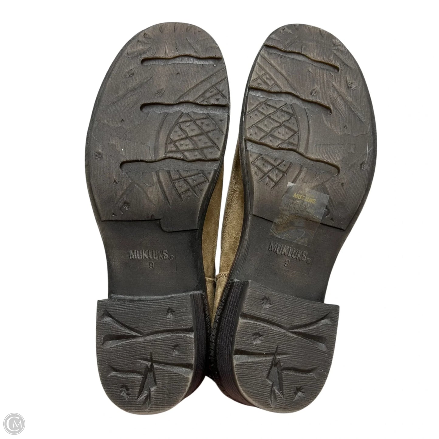 Boots Mid-calf Heels By Muk Luks In Cream & Grey, Size: 9