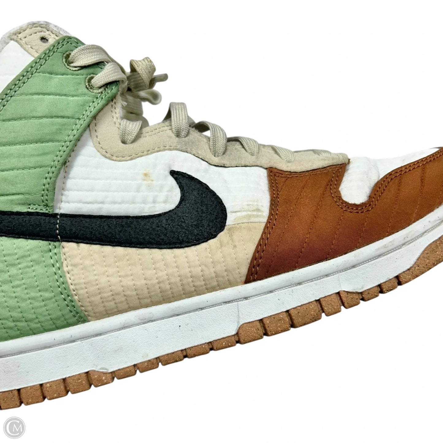 Shoes Sneakers By Nike In Brown & Green, Size: 10