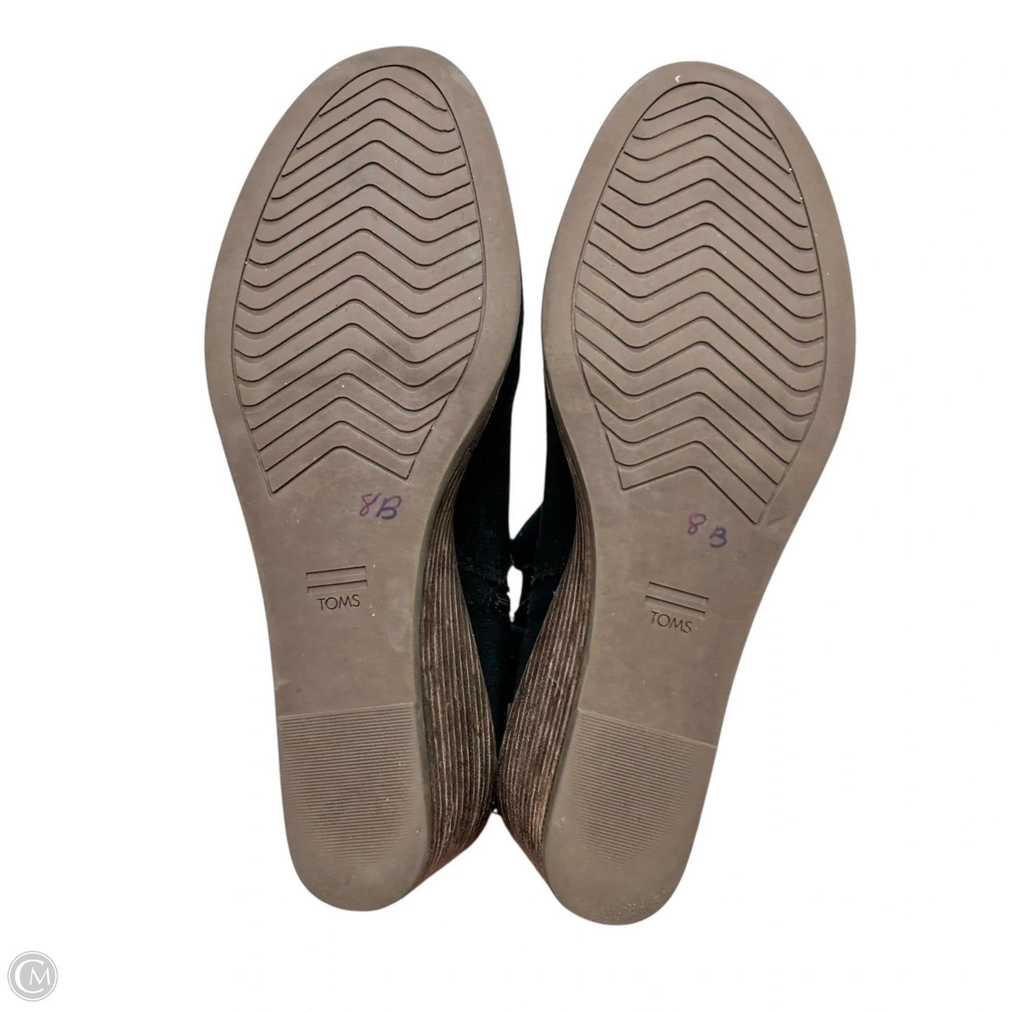 Boots Ankle Heels By Toms In Black & Brown, Size: 9