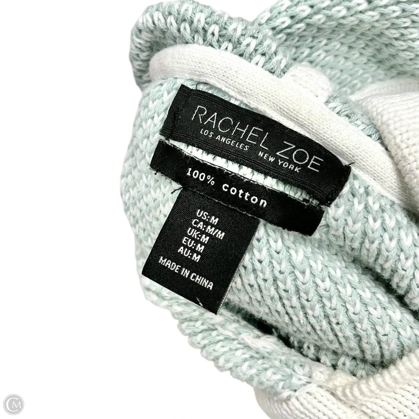 Sweatshirt Hoodie By Rachel Zoe In Blue & White, Size: M