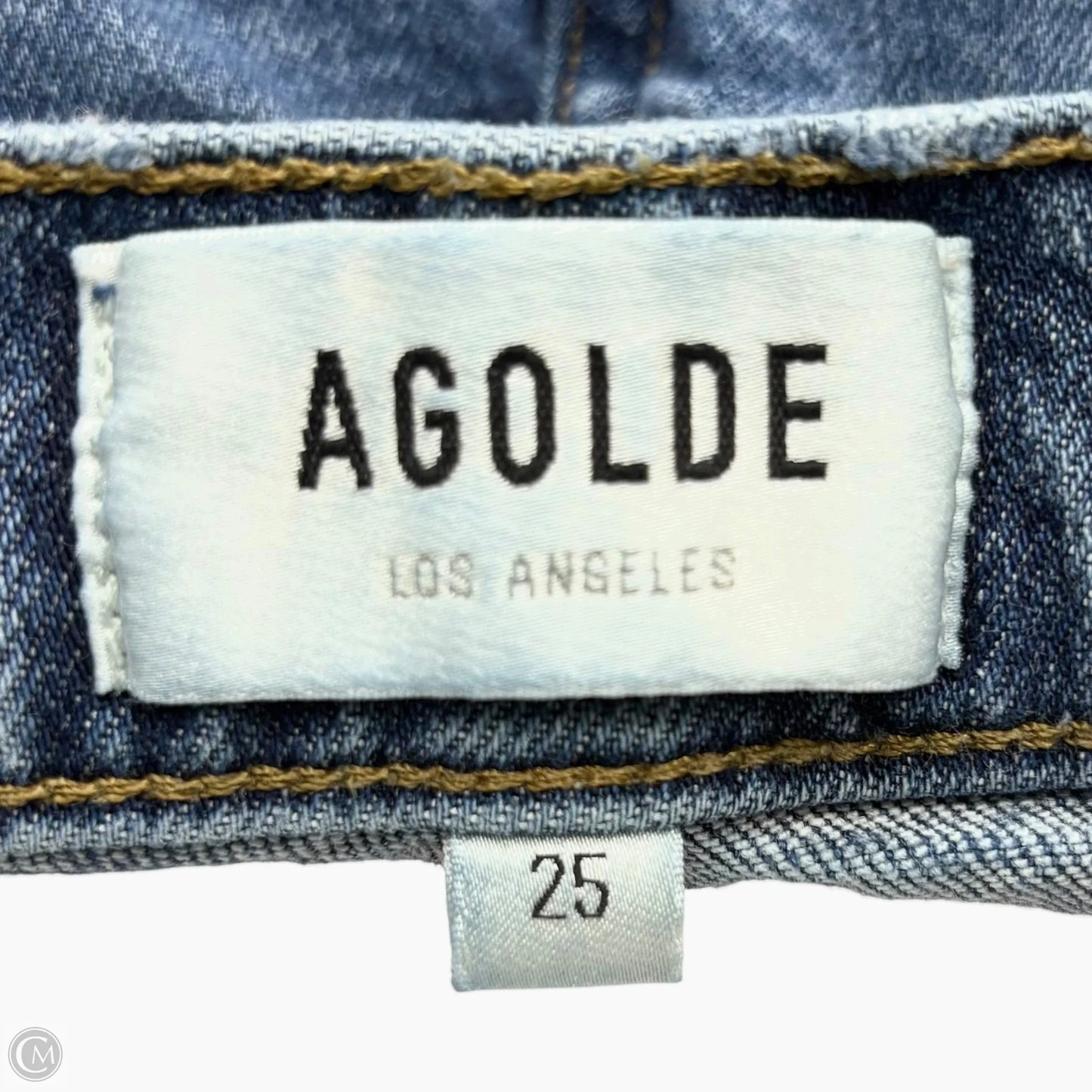Jeans Skinny By Agolde In Blue Denim, Size: 2