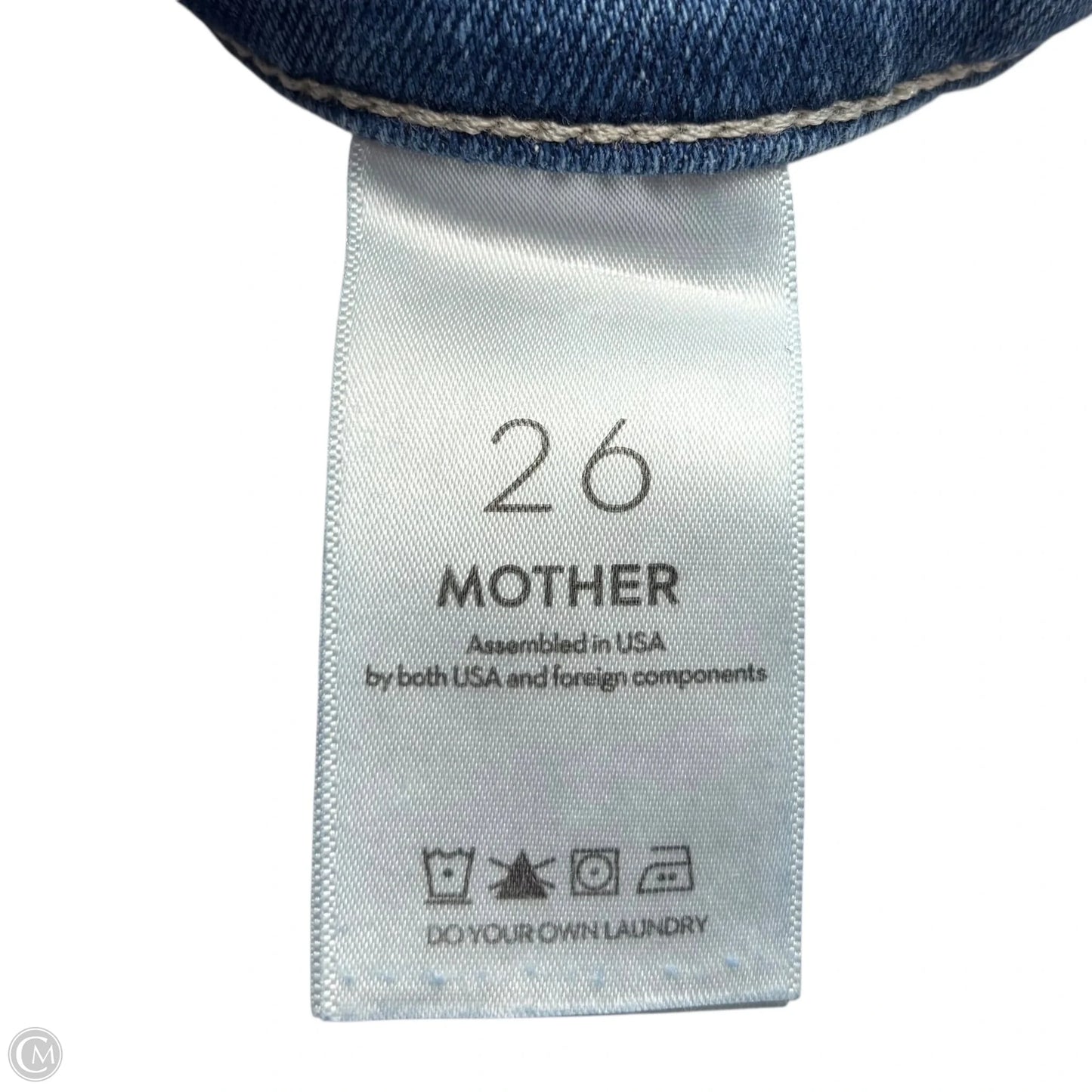 Jeans Boot Cut By Mother In Blue Denim, Size: 2
