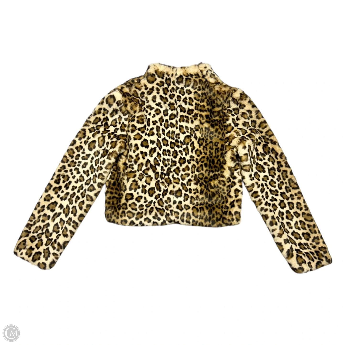 Coat Faux Fur & Sherpa By Trouve In Animal Print, Size: M