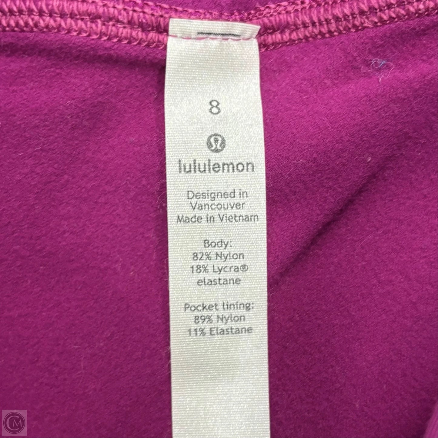 Athletic Leggings By Lululemon In Purple, Size: M