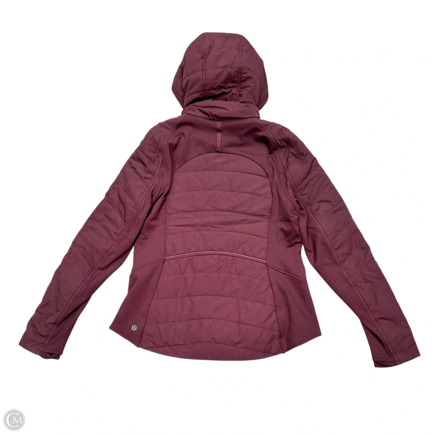 Athletic Jacket By Lululemon In Maroon, Size: L
