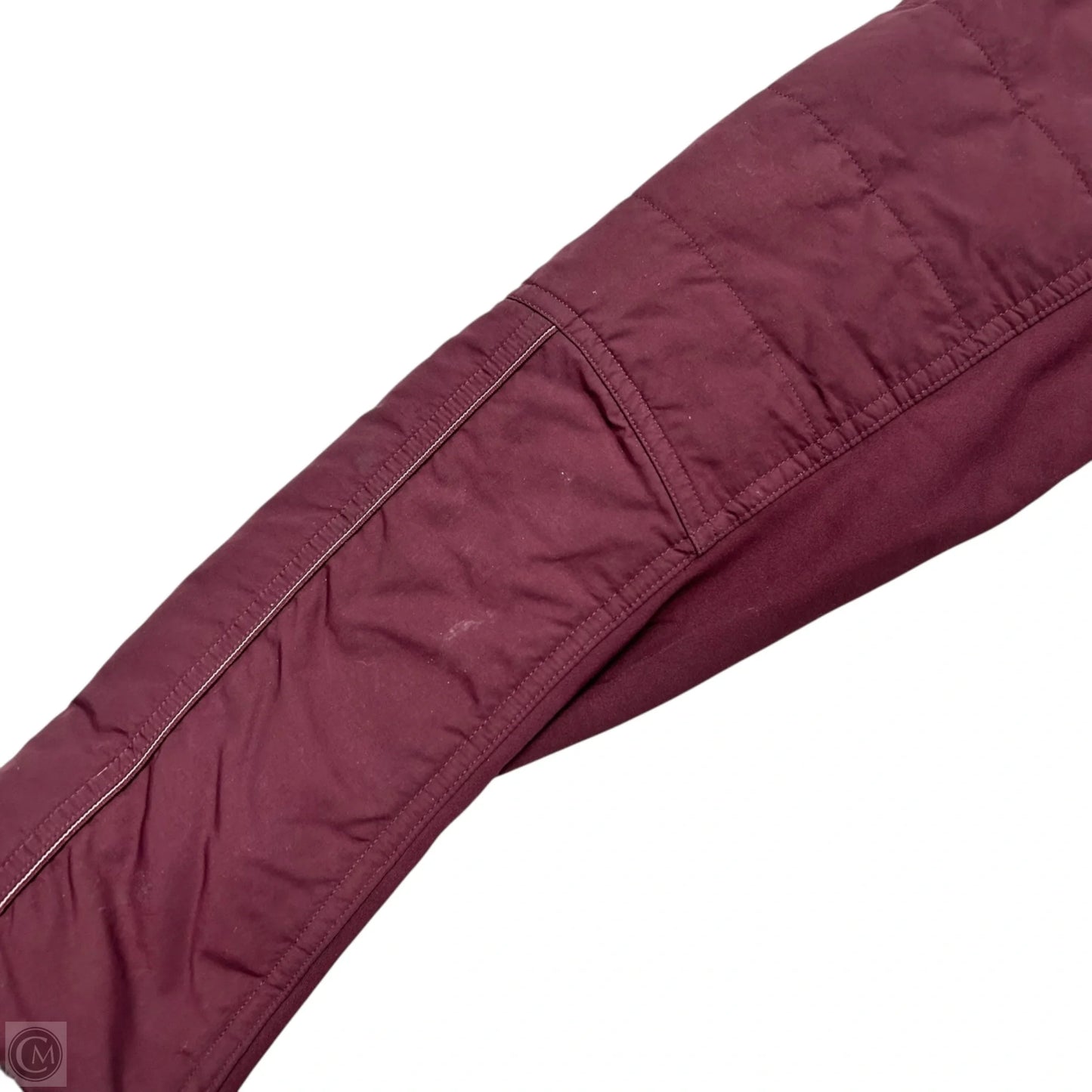 Athletic Jacket By Lululemon In Maroon, Size: L