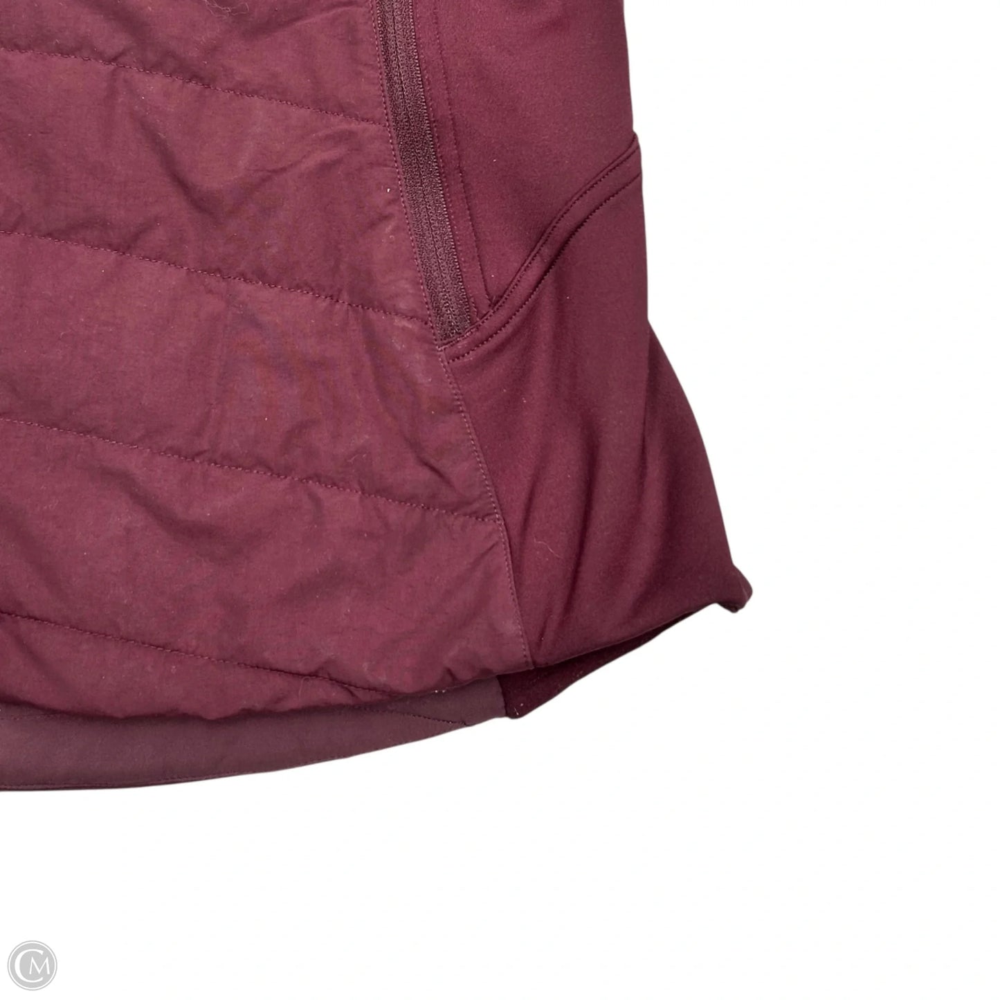 Athletic Jacket By Lululemon In Maroon, Size: L