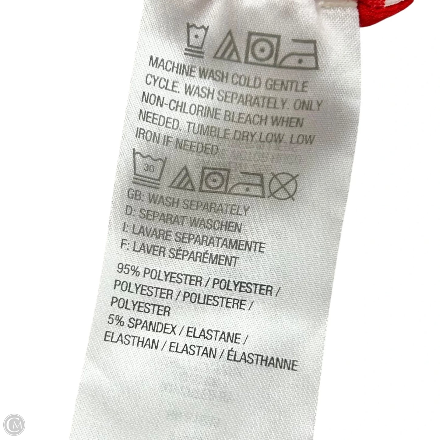 Skirt Set 2pc By Susan Graver In Red & White, Size: L