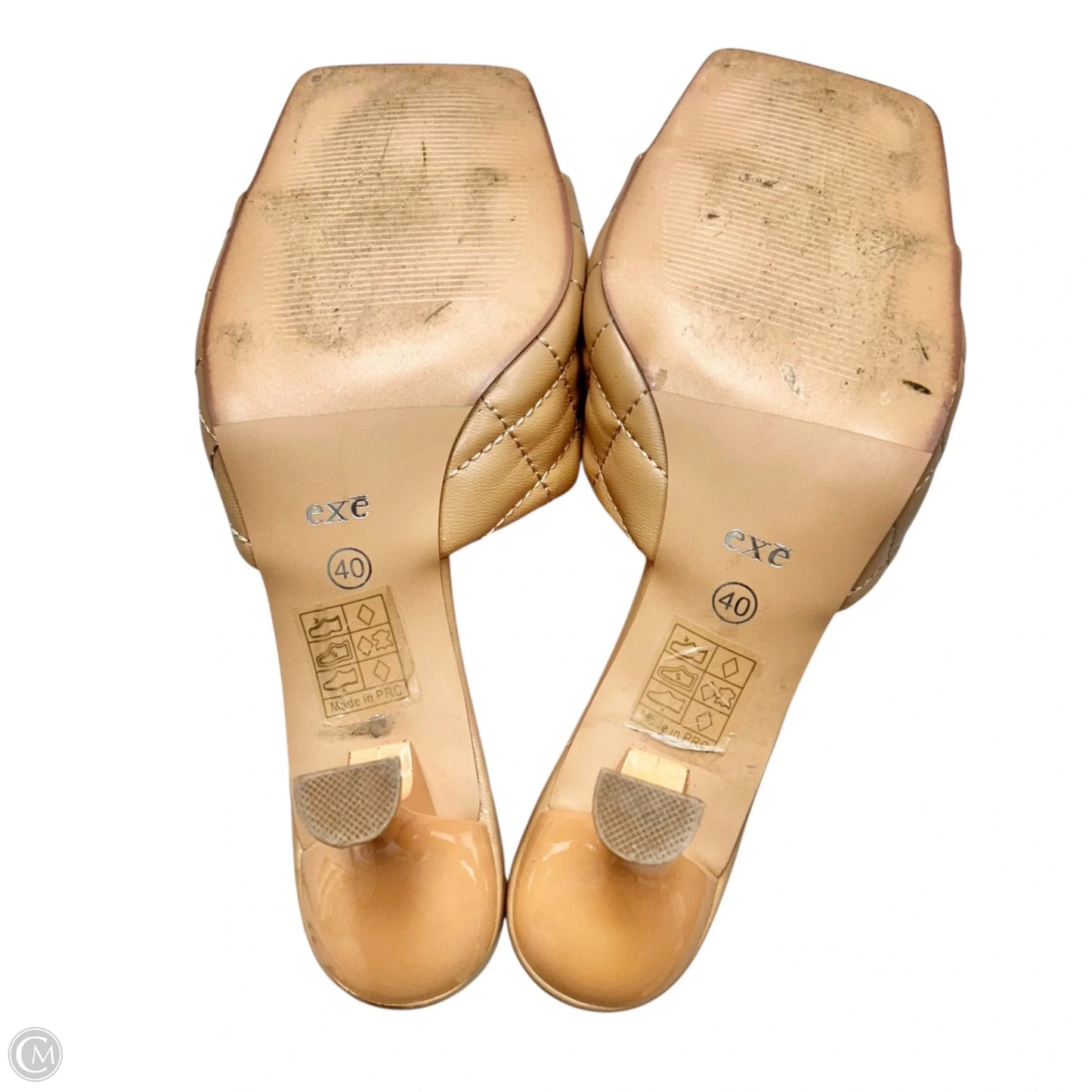 Shoes Heels Kitten By Exe In Tan, Size: 9.5