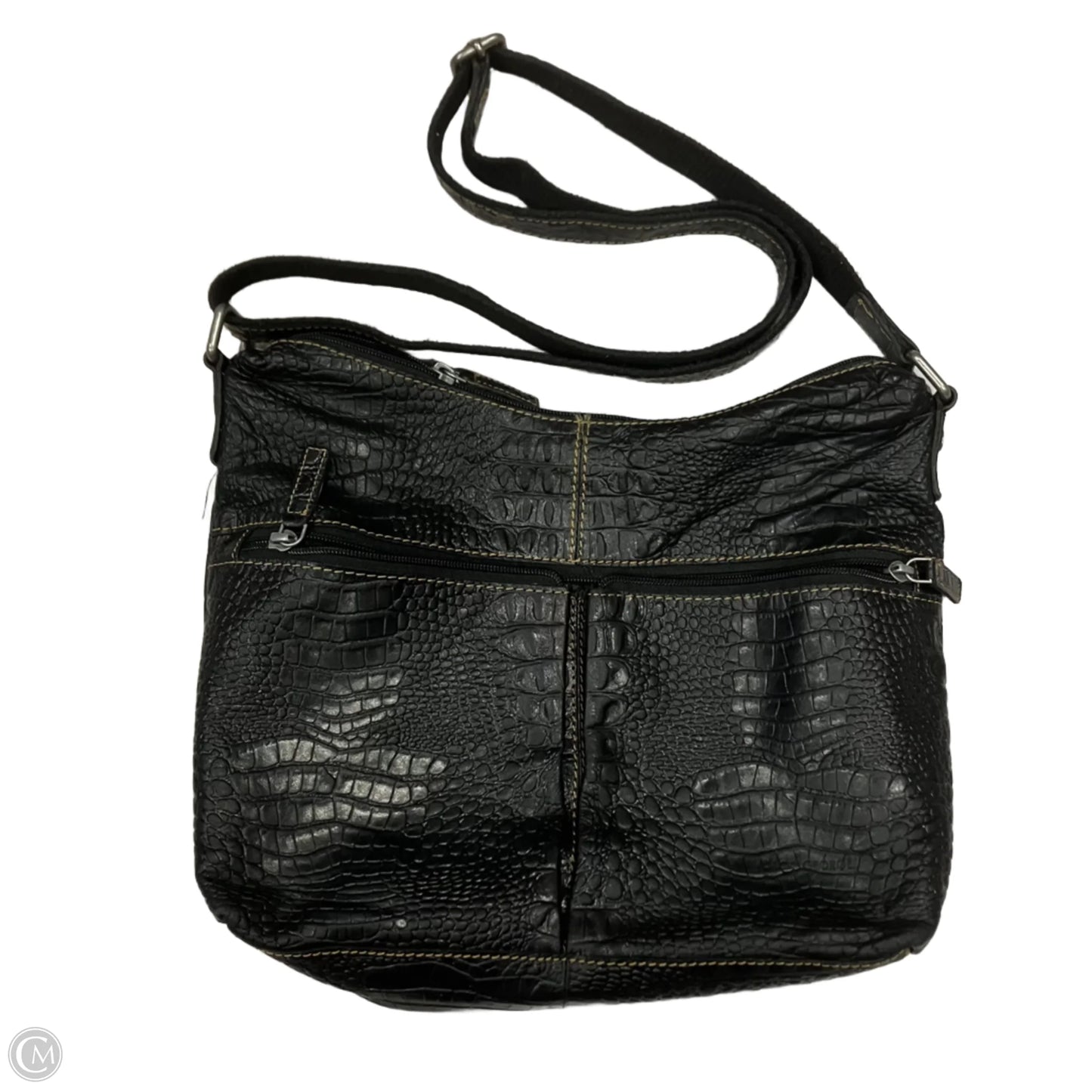 Crossbody Leather By Jack Georges, Size: Medium