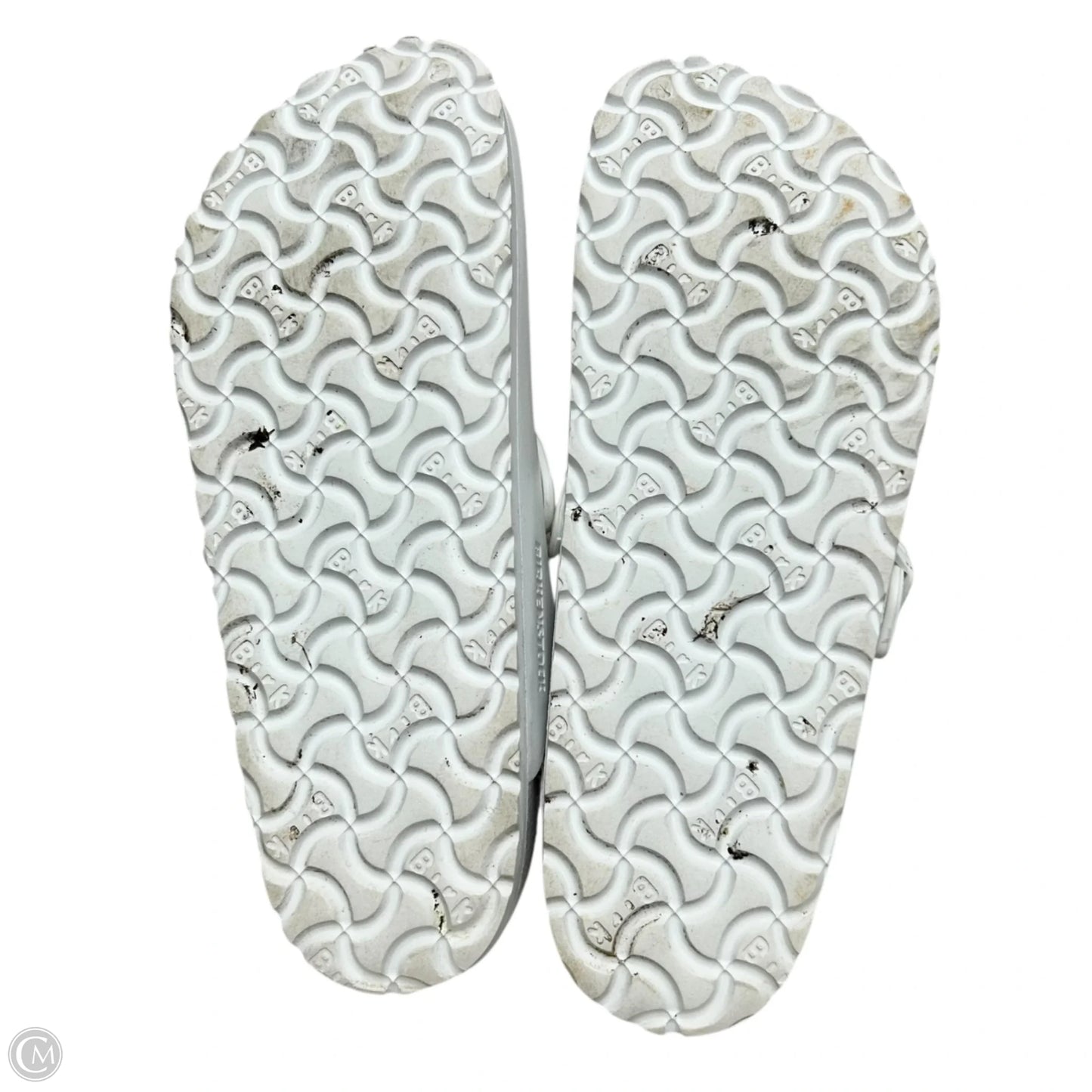 Sandals Flats By Birkenstock In White, Size: 7.5
