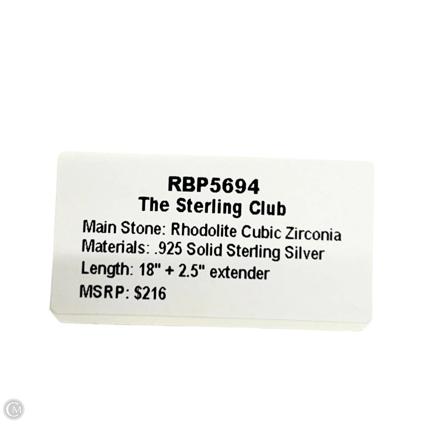 Necklace Sterling Silver By Bomb Party