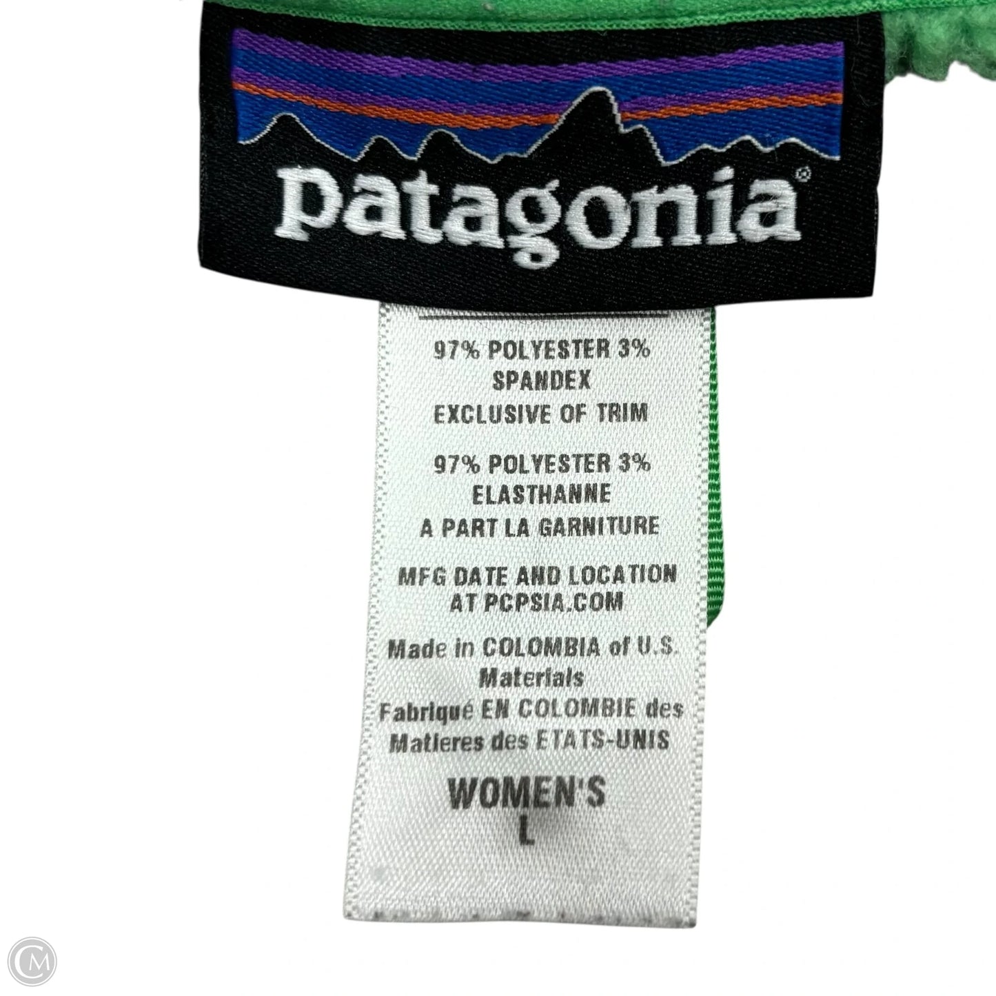 Jacket Fleece By Patagonia In Green, Size: L
