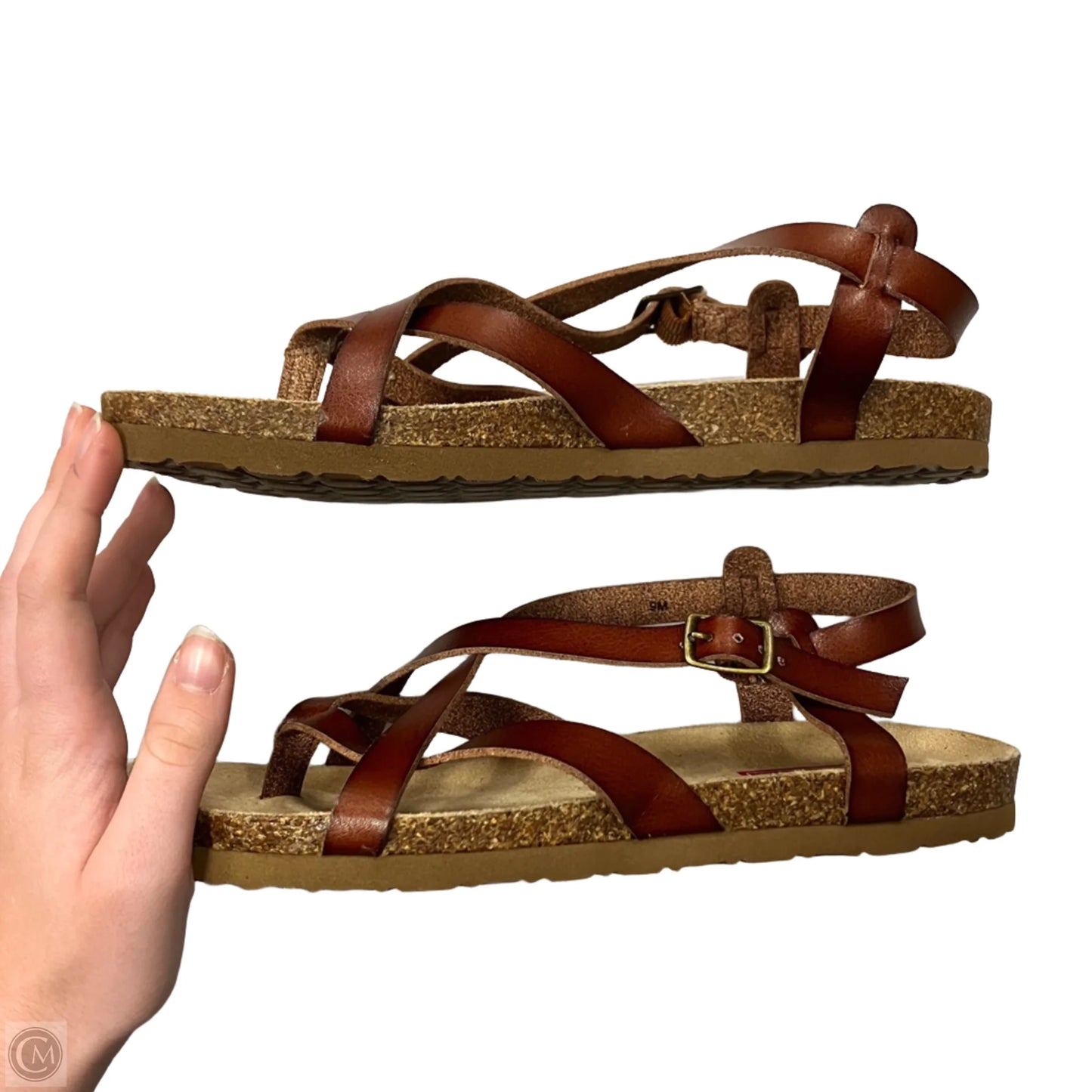 Shoes Flats In Brown, Size: 9