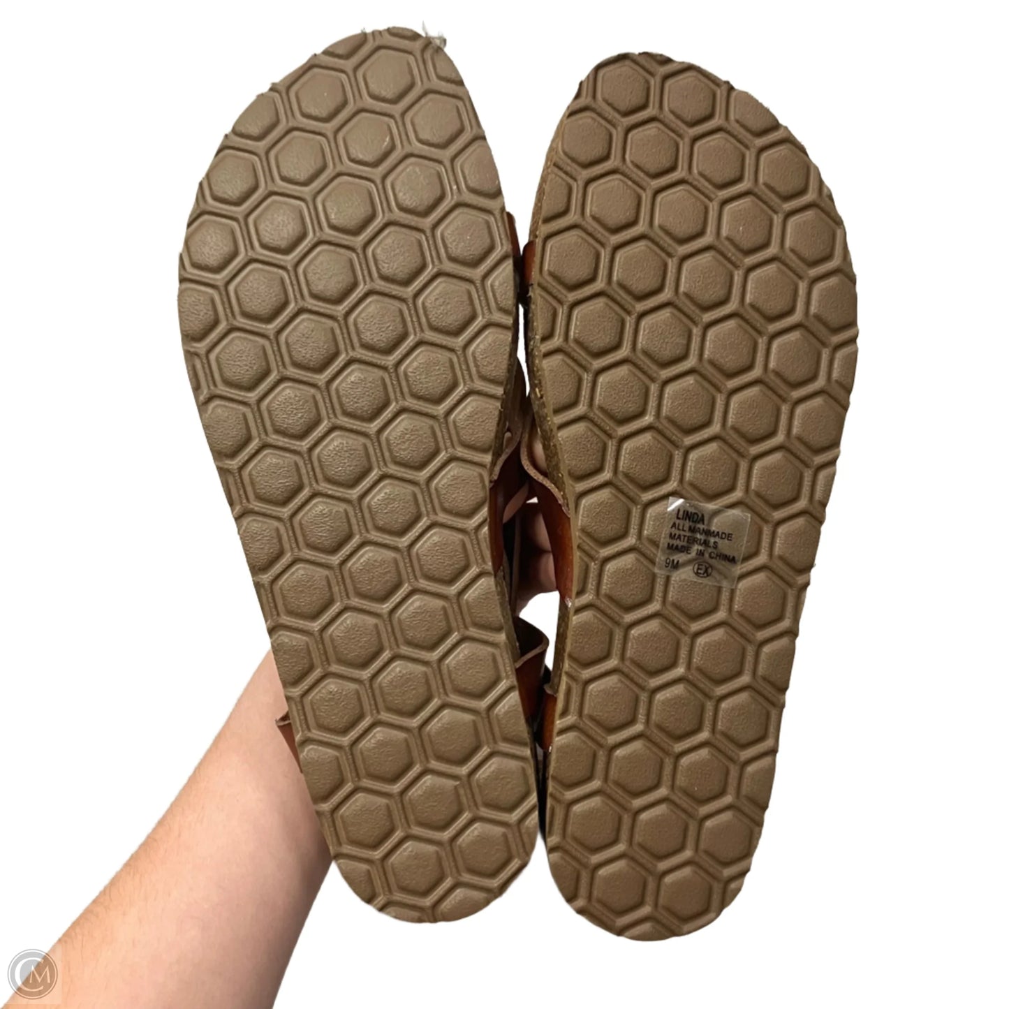 Shoes Flats In Brown, Size: 9