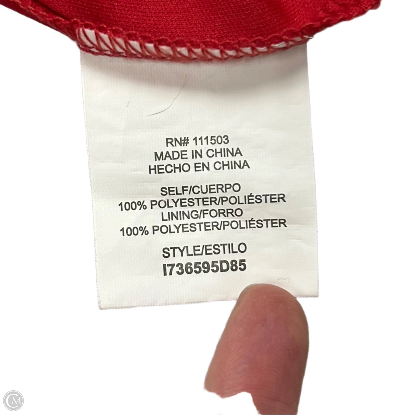 Dress Party Midi By Auw In Red, Size: M