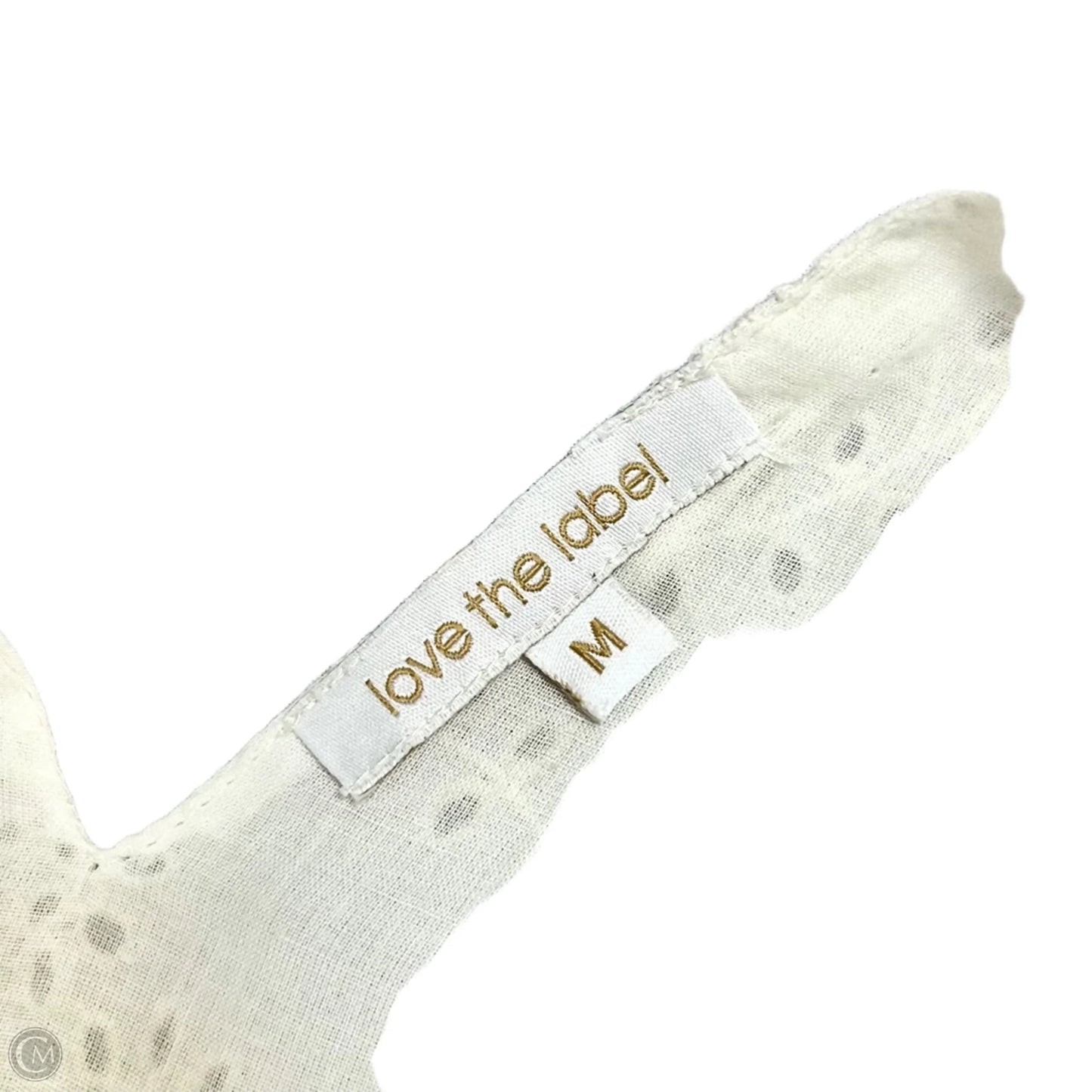 Dress Casual Short By Love The Label In Ivory, Size: M