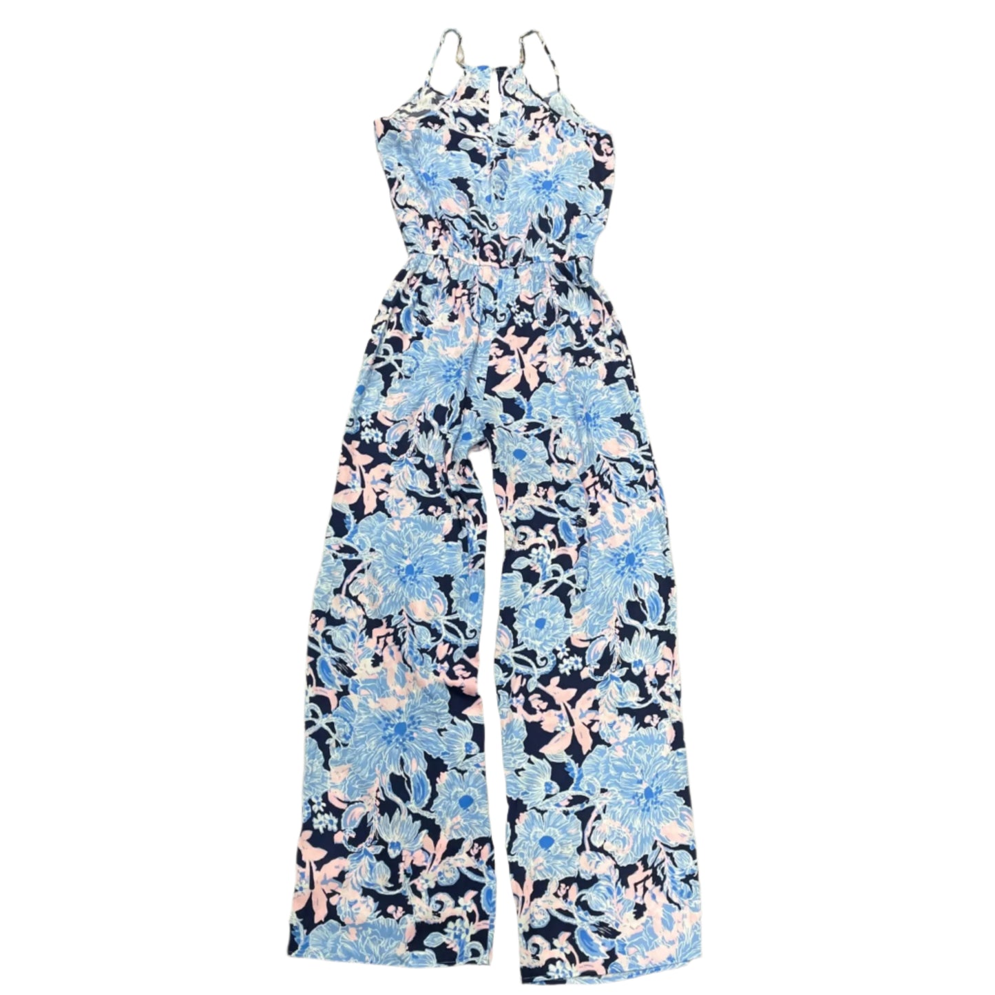 Jumpsuit Designer By Lilly Pulitzer In Blue & Pink, Size: M