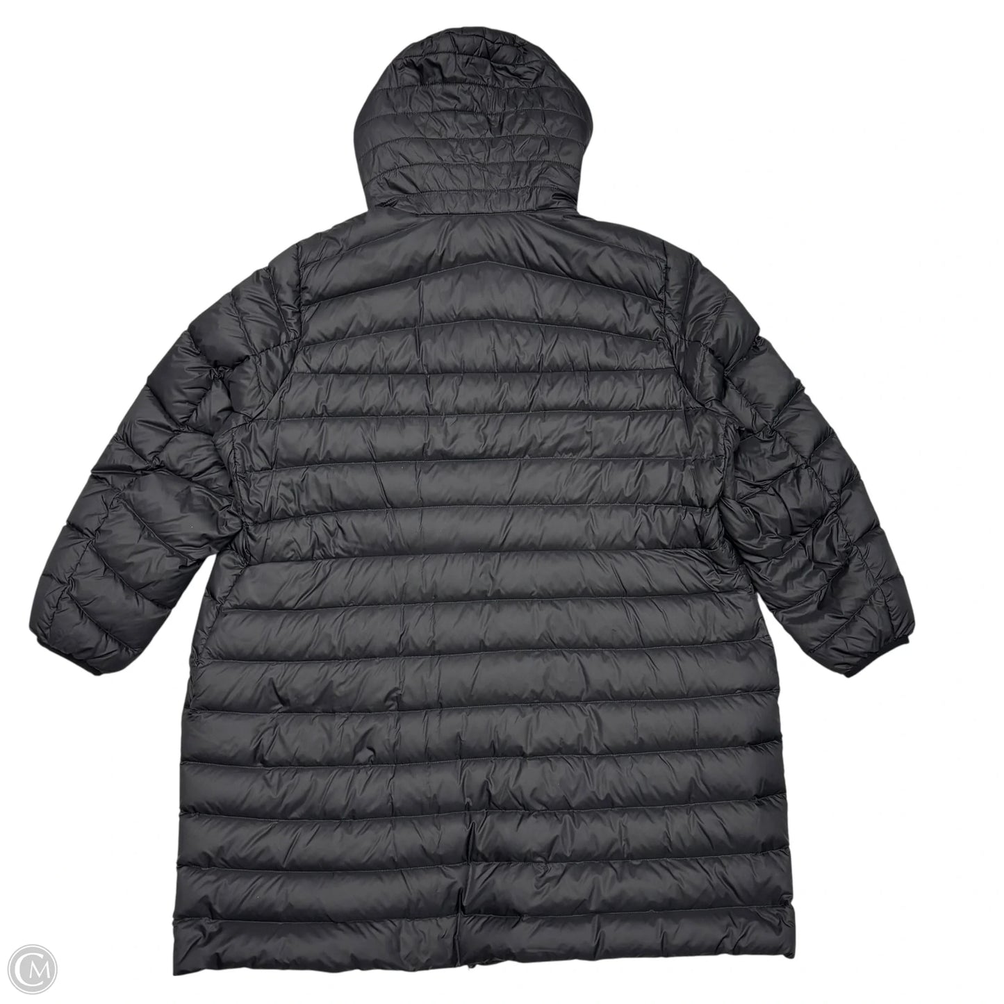 Jacket Puffer & Quilted By Lands End In Black, Size: 2x