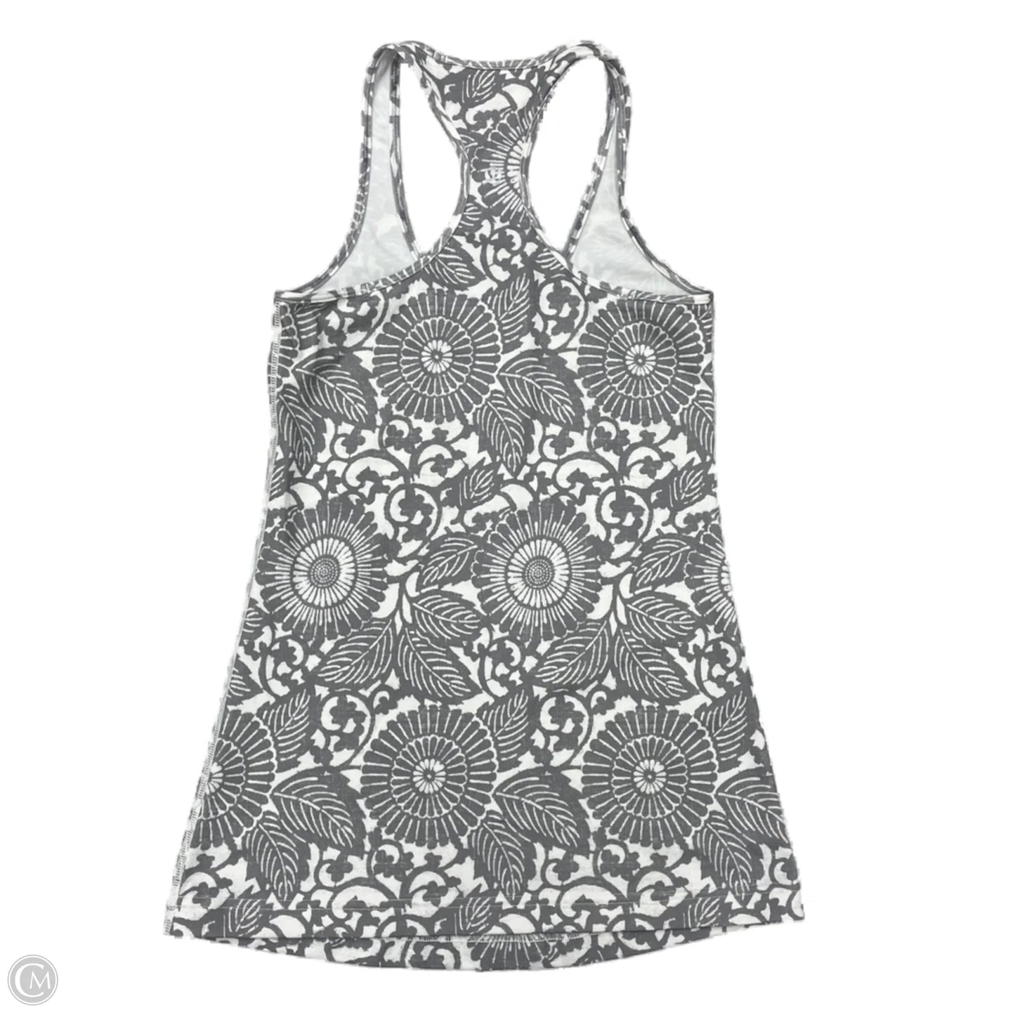 Athletic Tank Top By Lululemon In Grey & White, Size: S