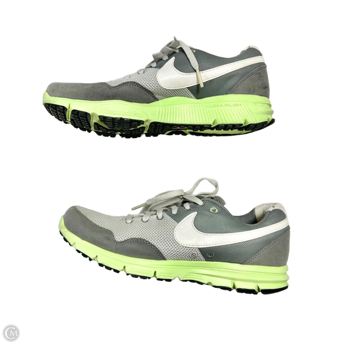Shoes Athletic By Nike In Green & Grey, Size: 8.5