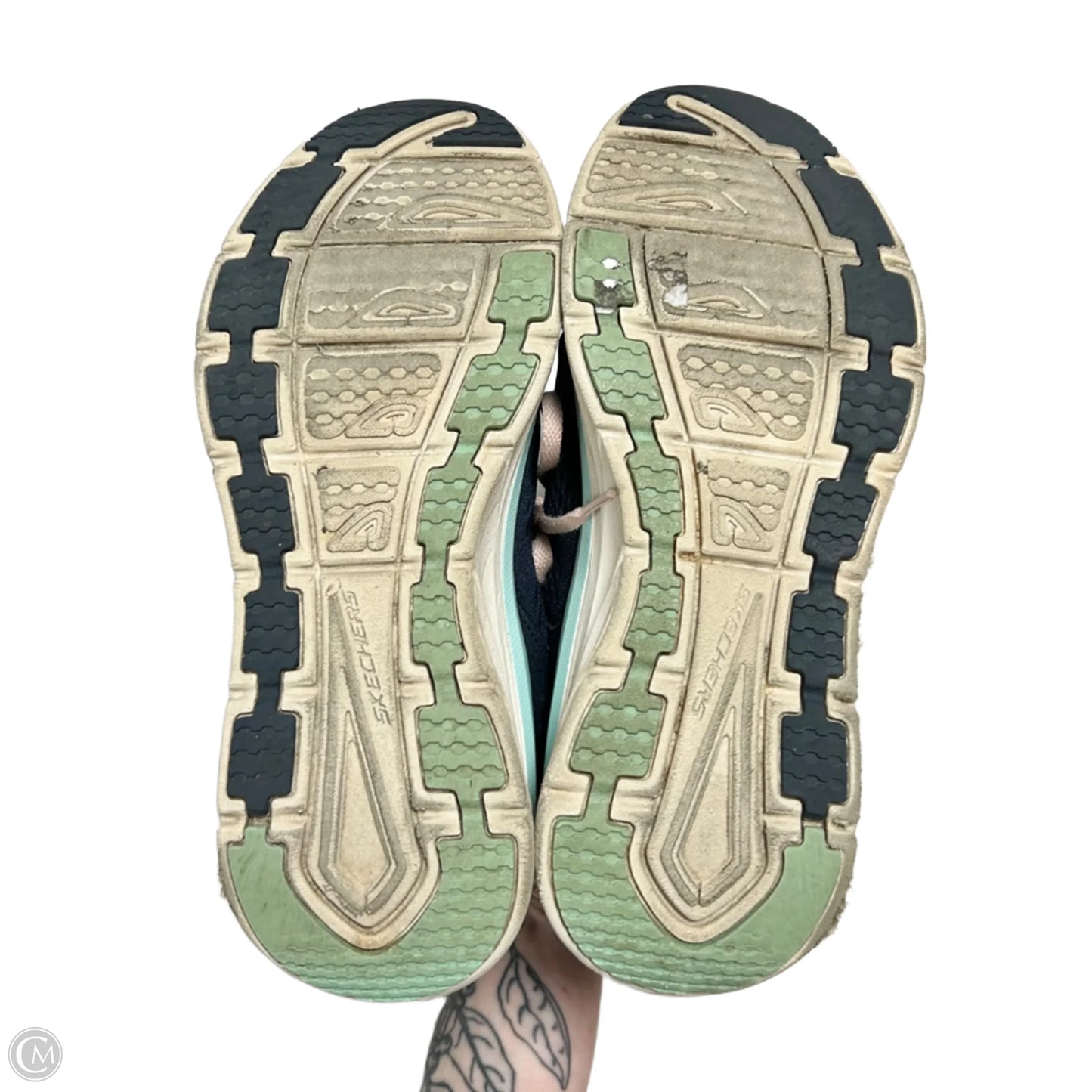 Shoes Athletic By Skechers In Navy, Size: 10