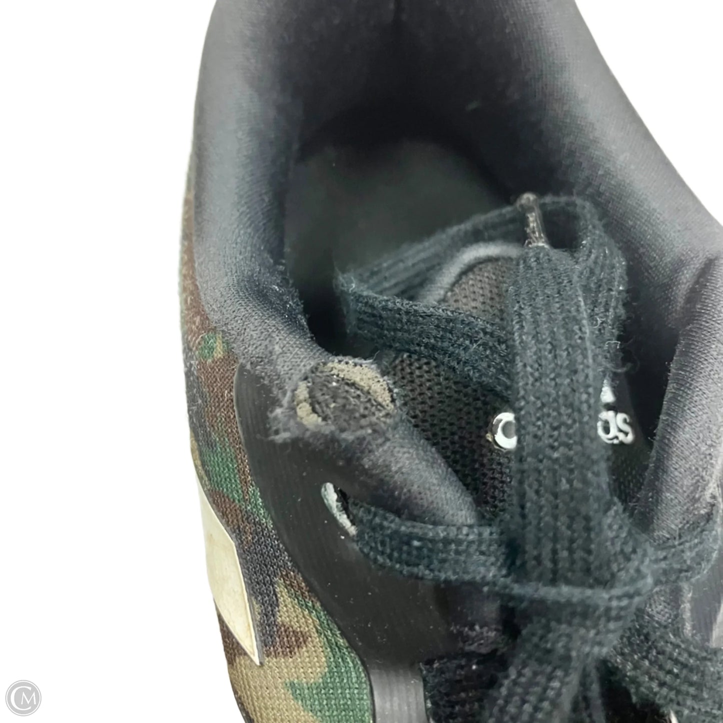 Shoes Athletic By Adidas In Camouflage Print, Size: 7.5