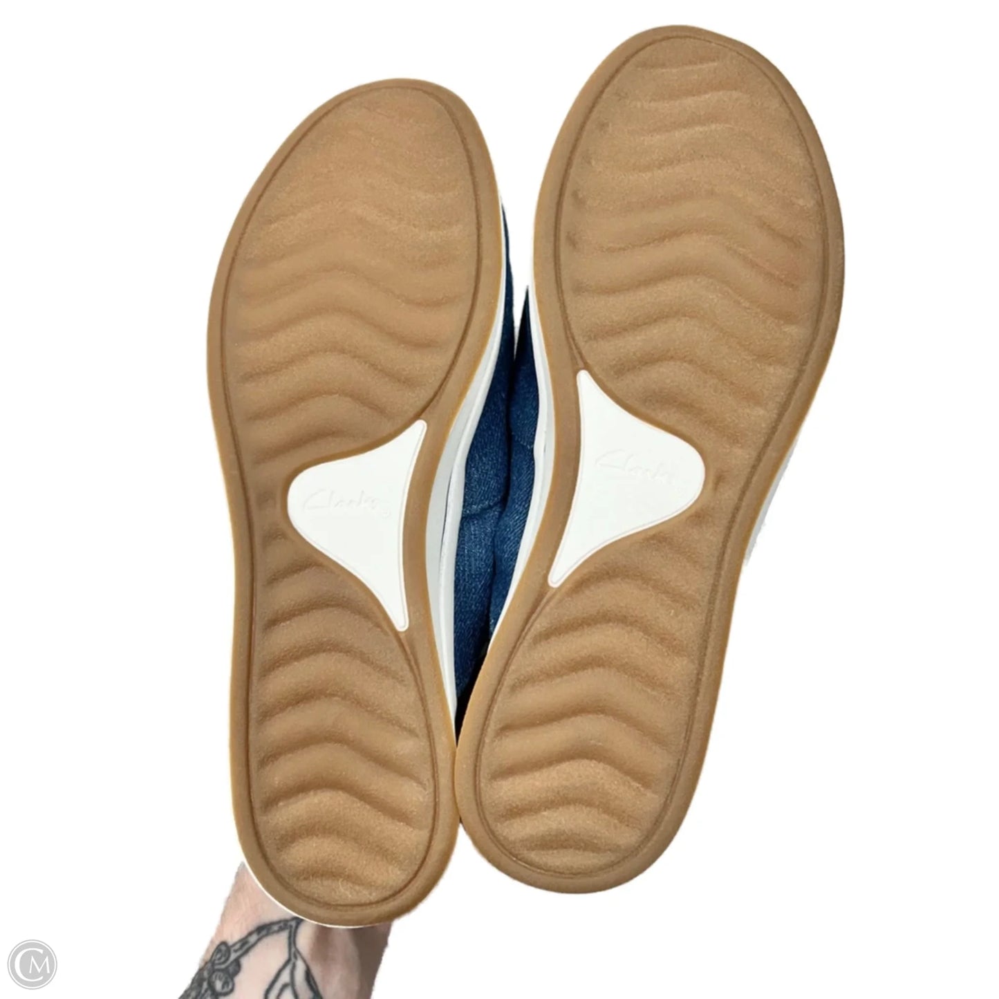 Shoes Sneakers By Clarks In Blue, Size: 7.5